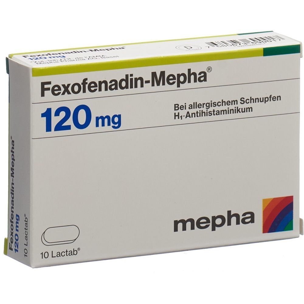 FEXOFENADIN Mepha Lactab 120 mg 10 Stk