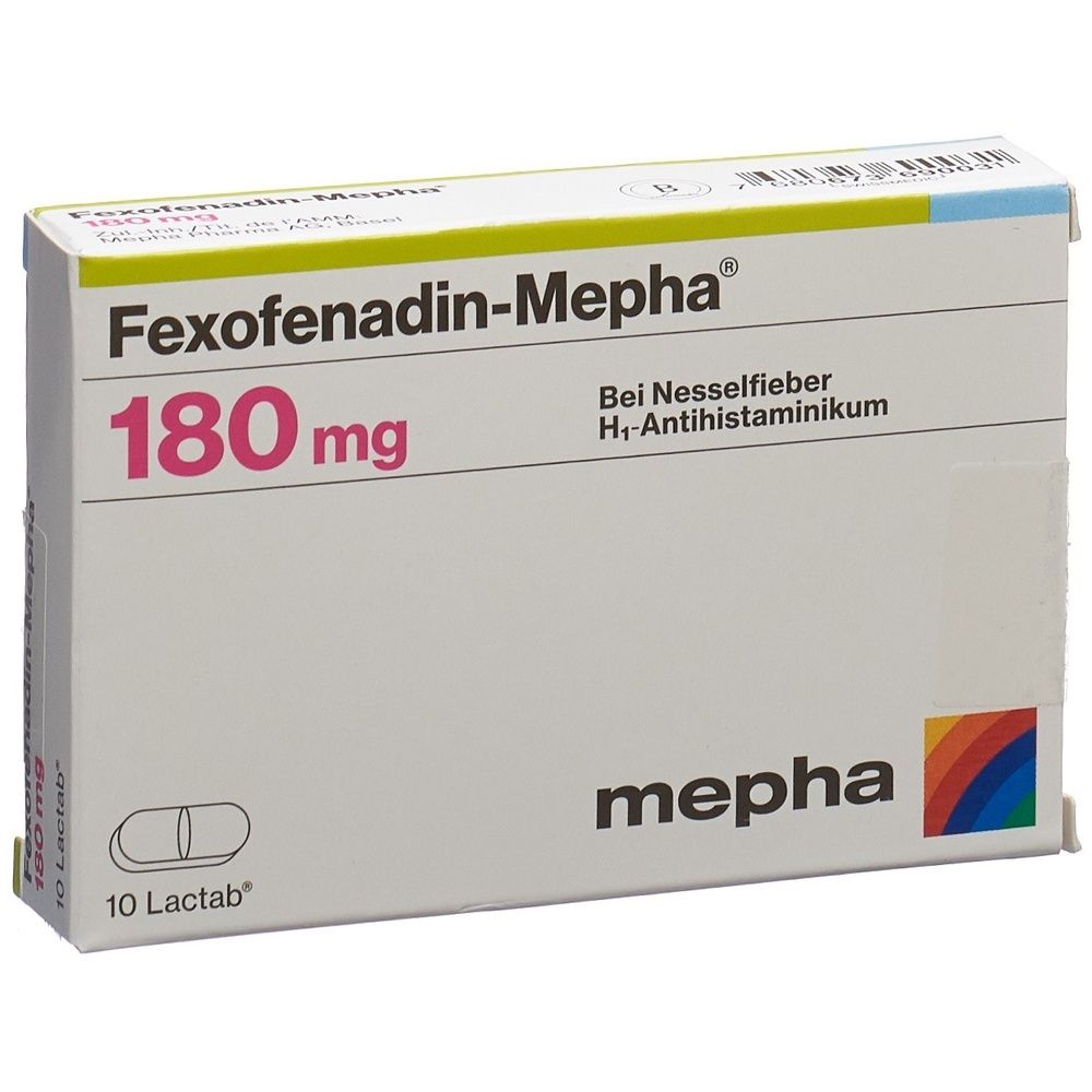 FEXOFENADIN Mepha Lactab 180 mg SDO