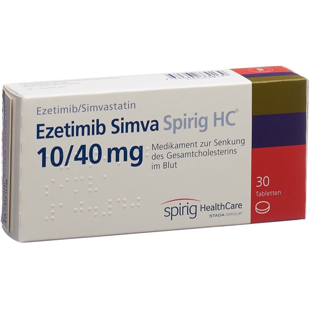 EZETIMIB SIMVA Spirig HC Tabl 10/40 mg SDO