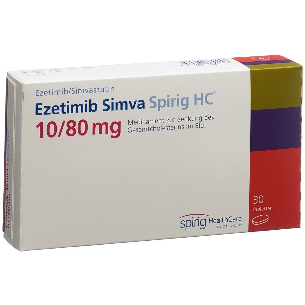 EZETIMIB SIMVA Spirig HC Tabl 10/80 mg SDO