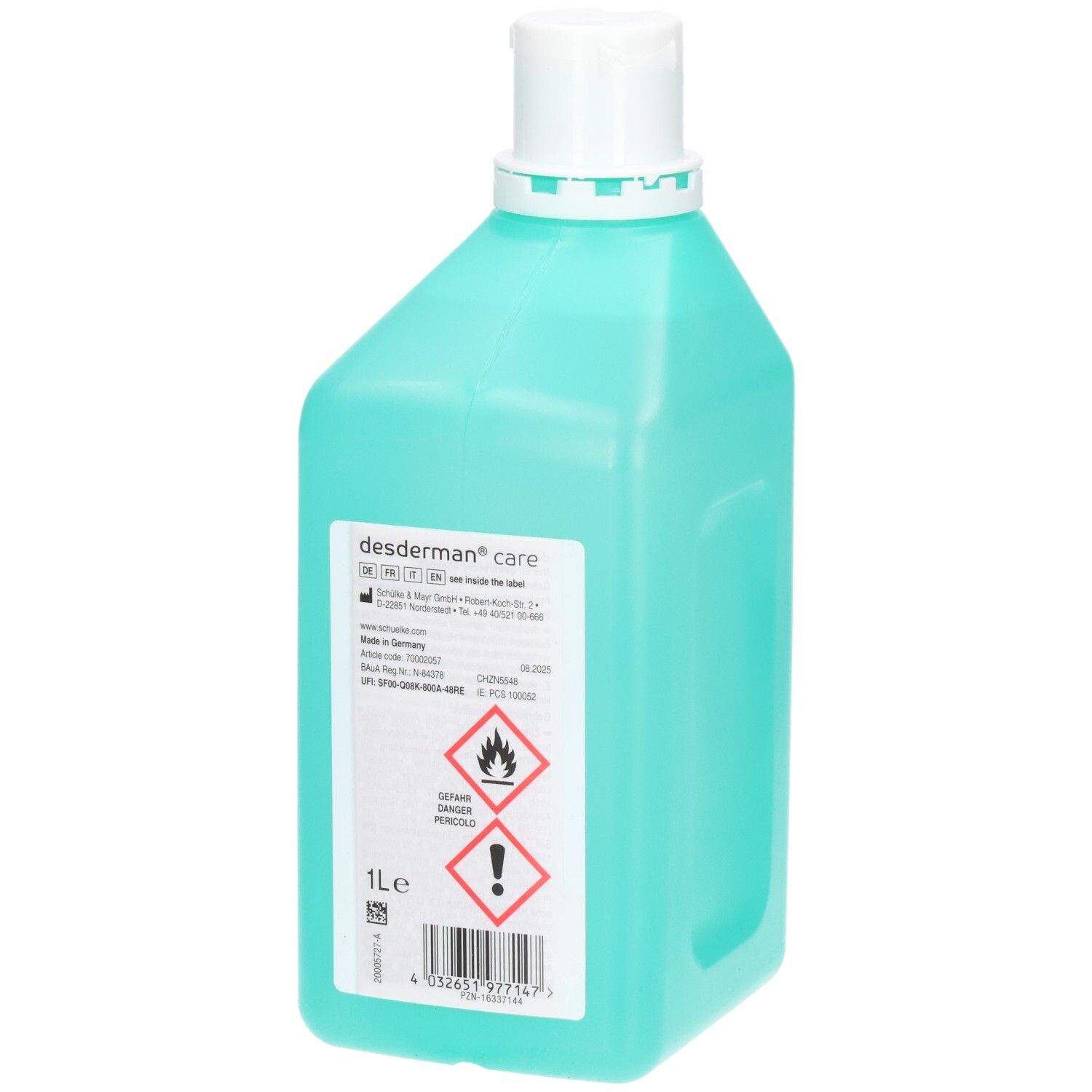 Schülke Desderman Care Solution Désinfectante pour les Mains