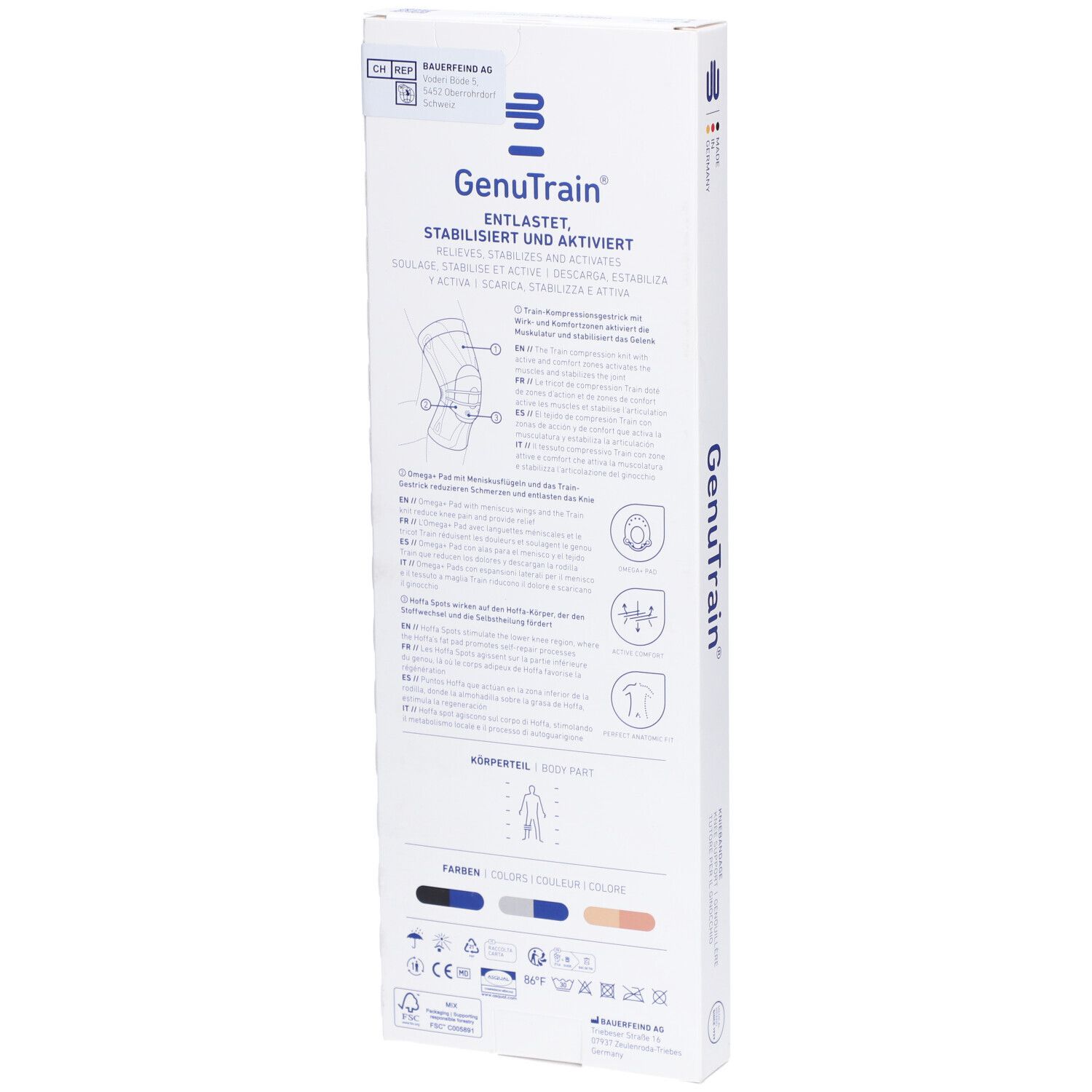 BAUERFEIND® GenuTrain® Genouillère Taille 3 Beige