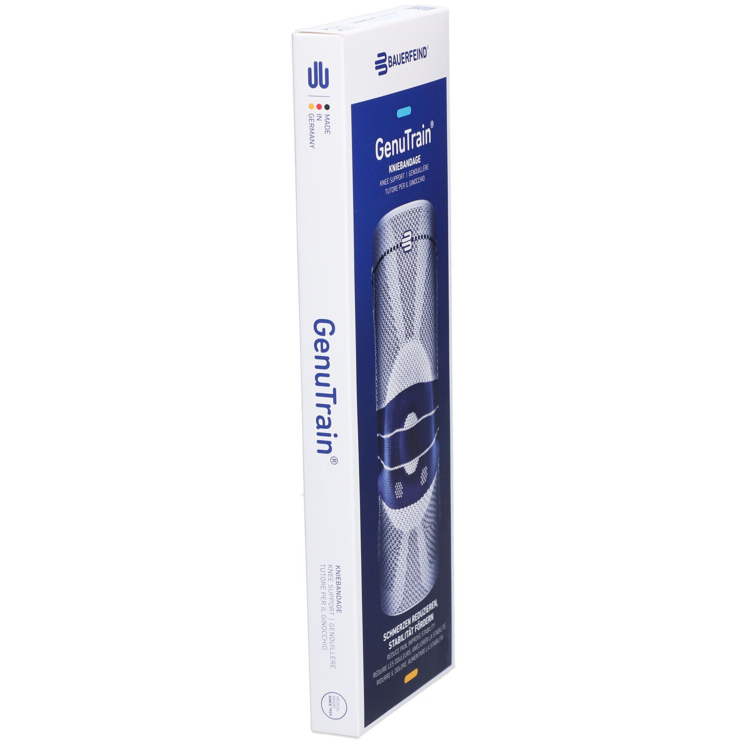 BAUERFEIND® GenuTrain Genouillère active, rotulienne et ligamentaire Taille 5 Comfort titan