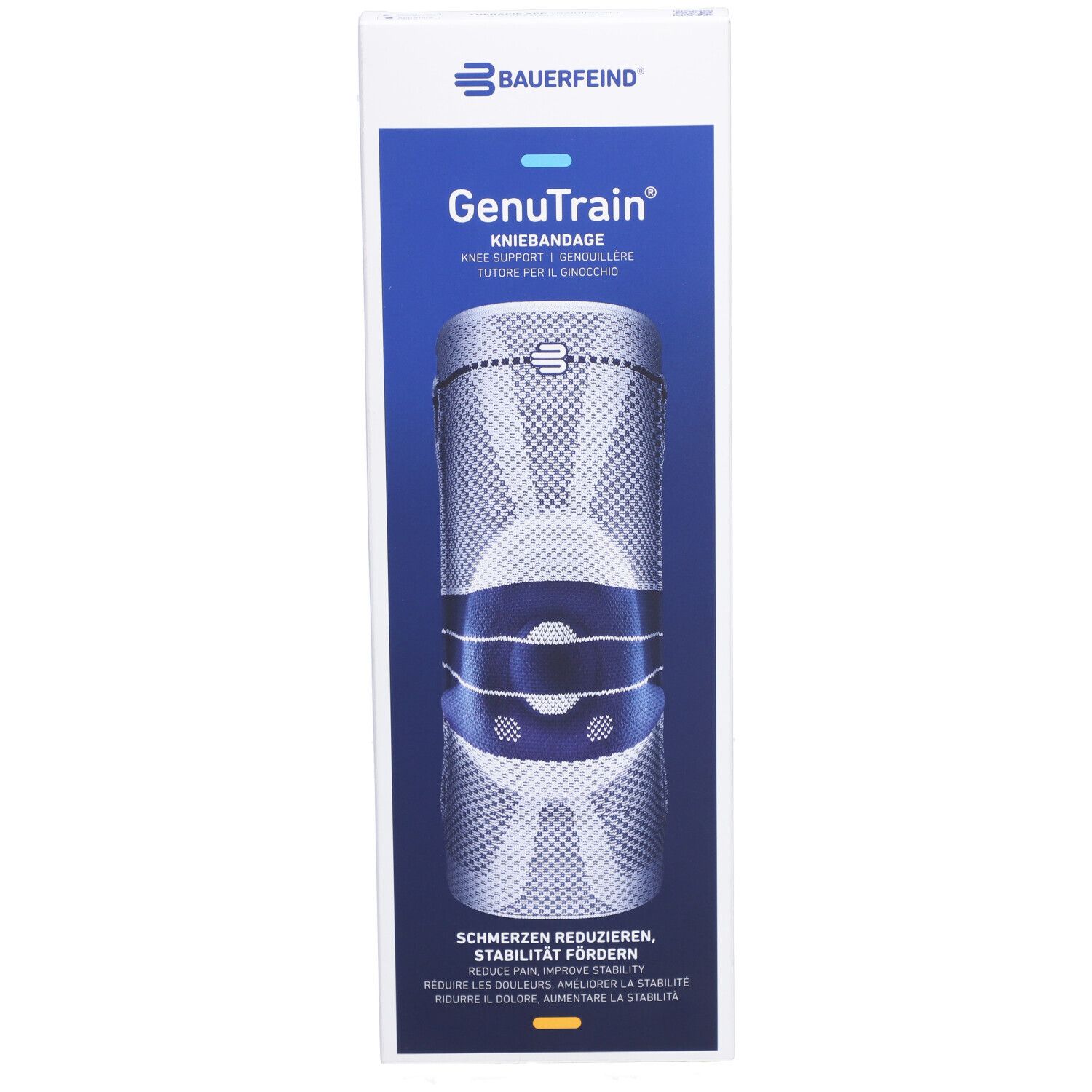 BAUERFEIND® GenuTrain Genouillère active, rotulienne et ligamentaire Taille 5 Comfort titan