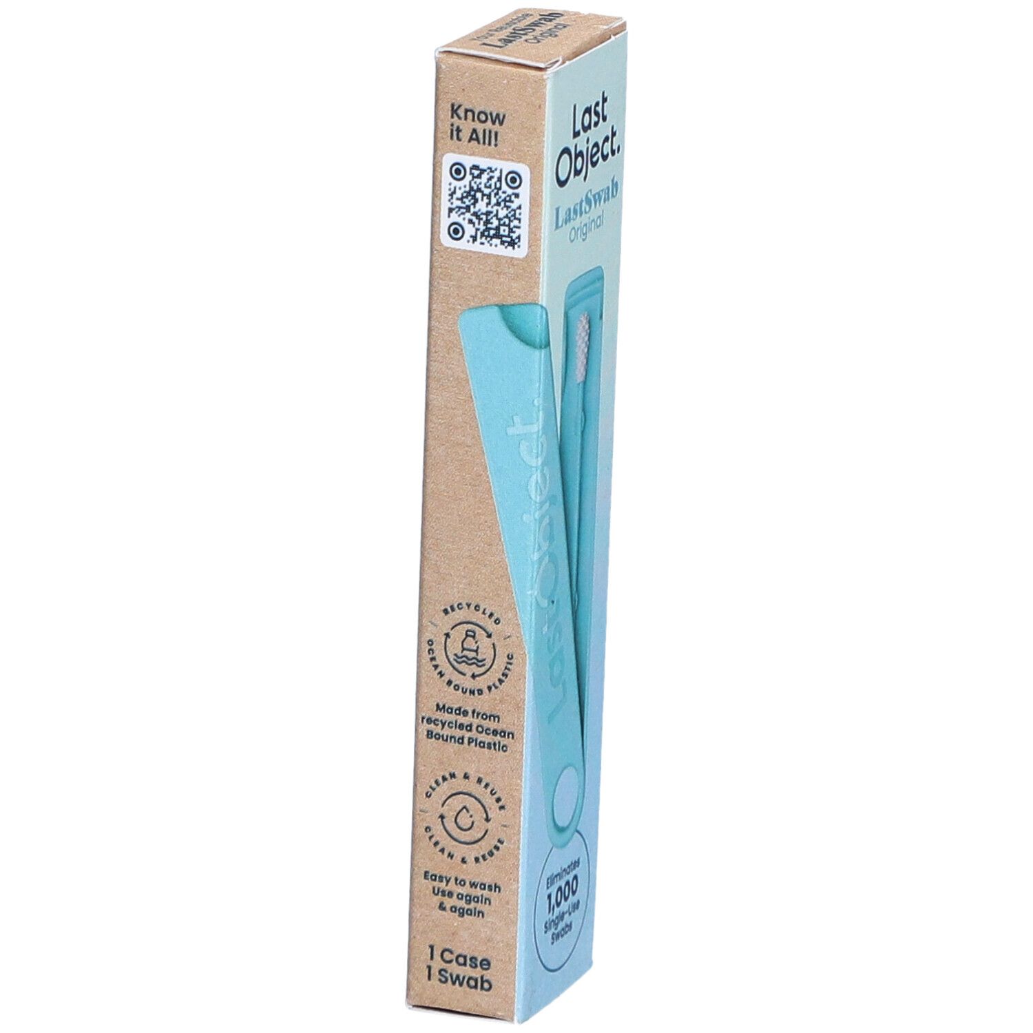 LASTSWAB Basic wiederverw Wattestäbchen türkis