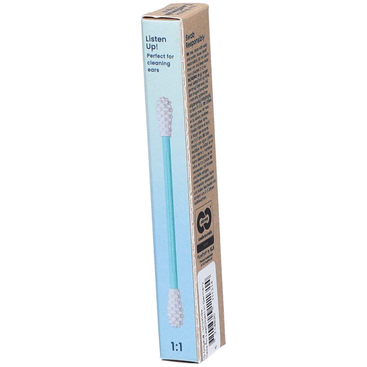 LASTSWAB Basic wiederverw Wattestäbchen türkis