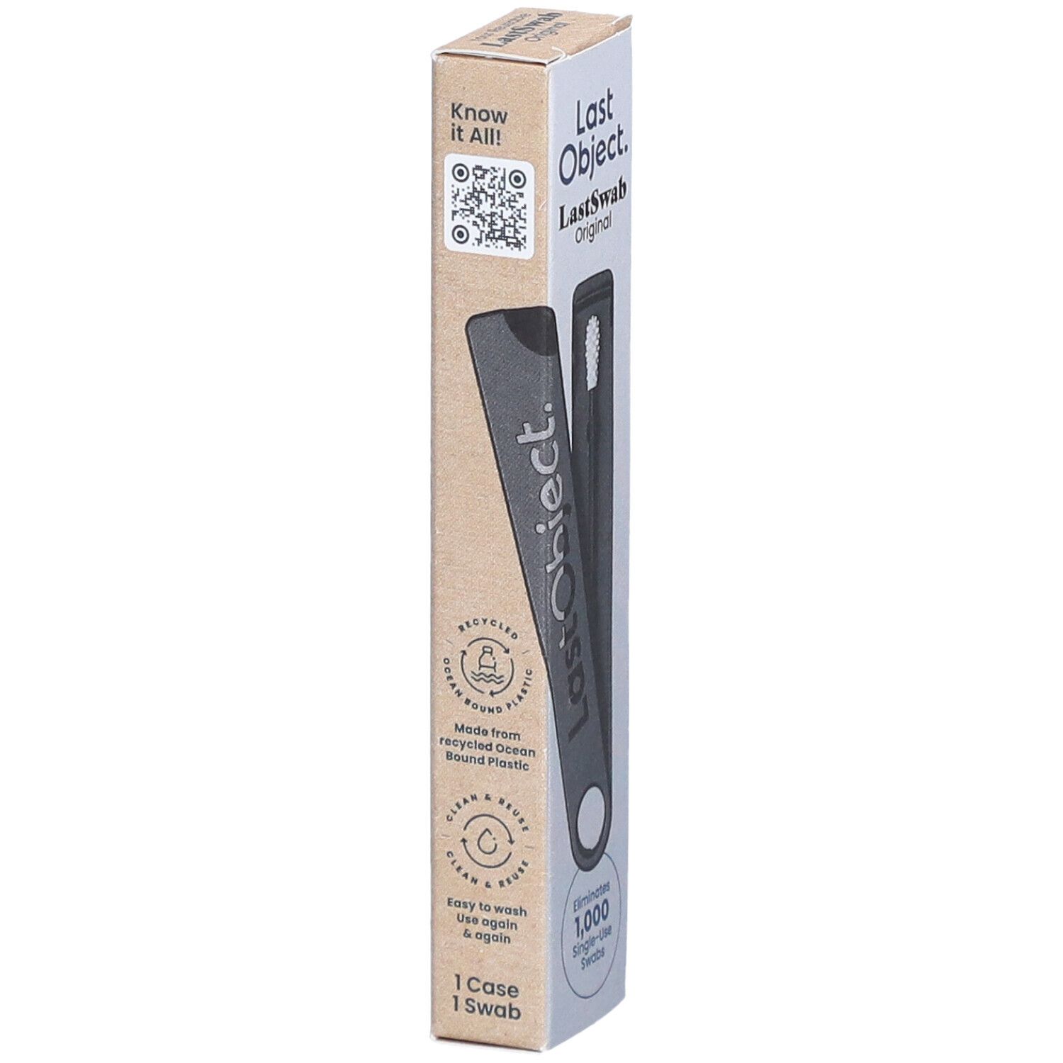 LASTSWAB Basic wiederverw Wattestäbchen schwarz