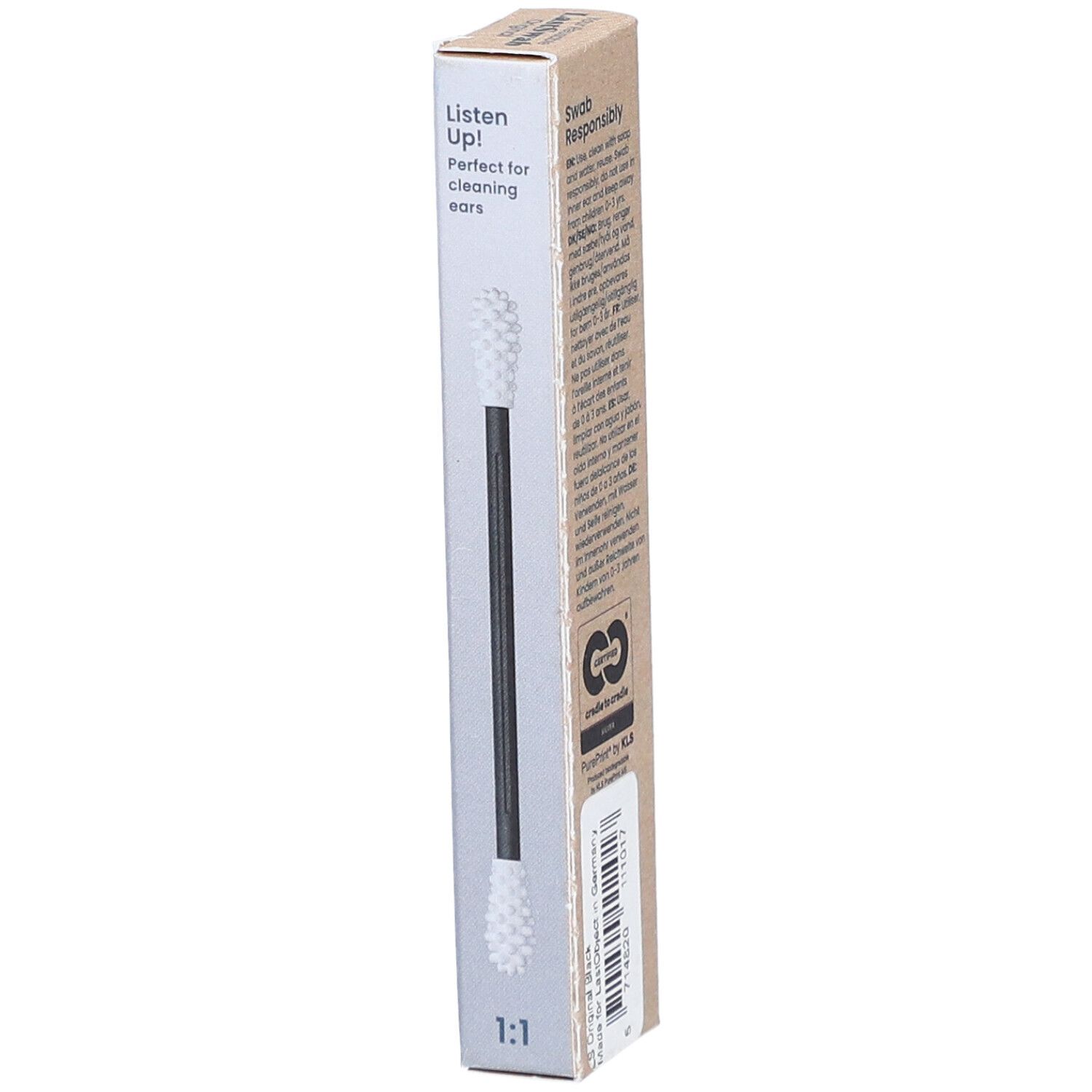 LASTSWAB Basic wiederverw Wattestäbchen schwarz