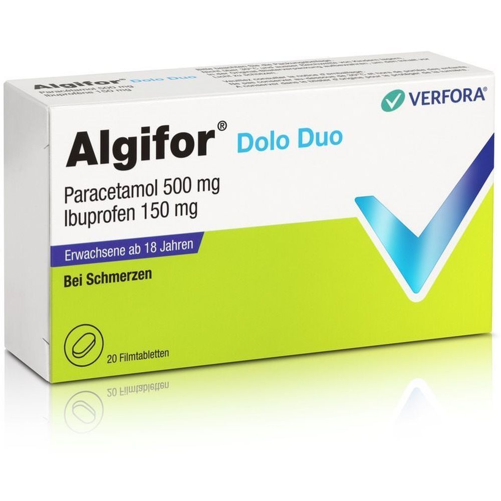 ALGIFOR Dolo Duo Filmtabl 500 mg/150 mg 20 Stk