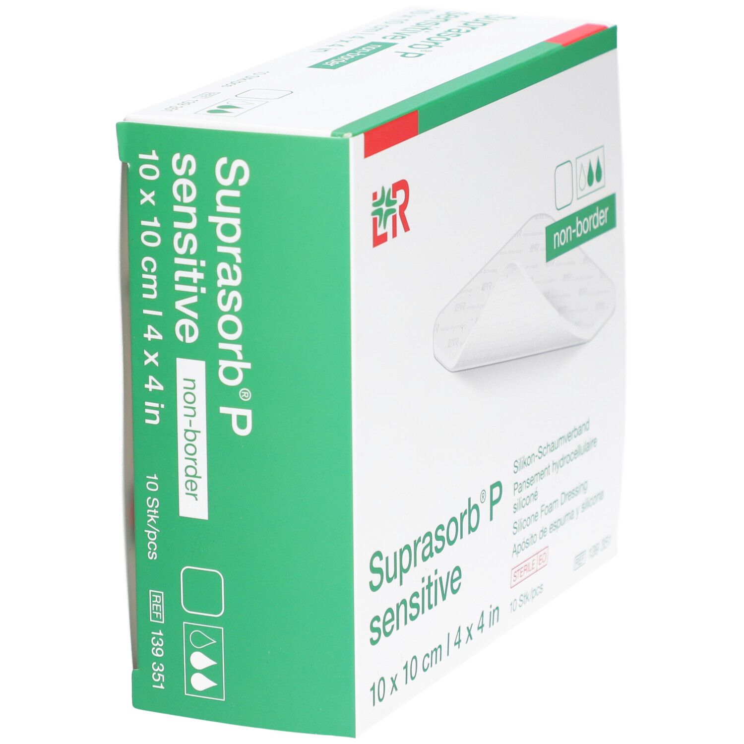 SUPRASORB P sensitive non-border 10x10cm