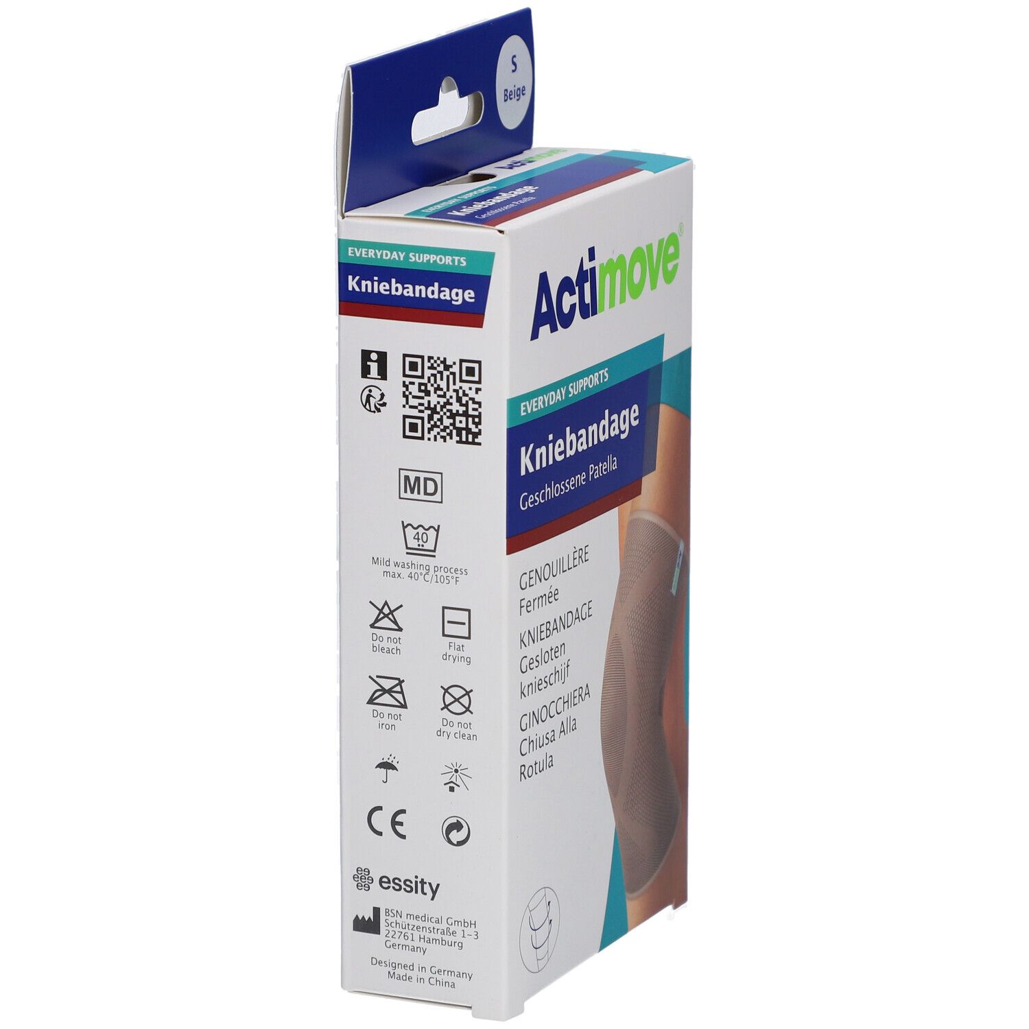 Actimove® Everyday Kniestütze, S, geschlossenes Kugelgelenk