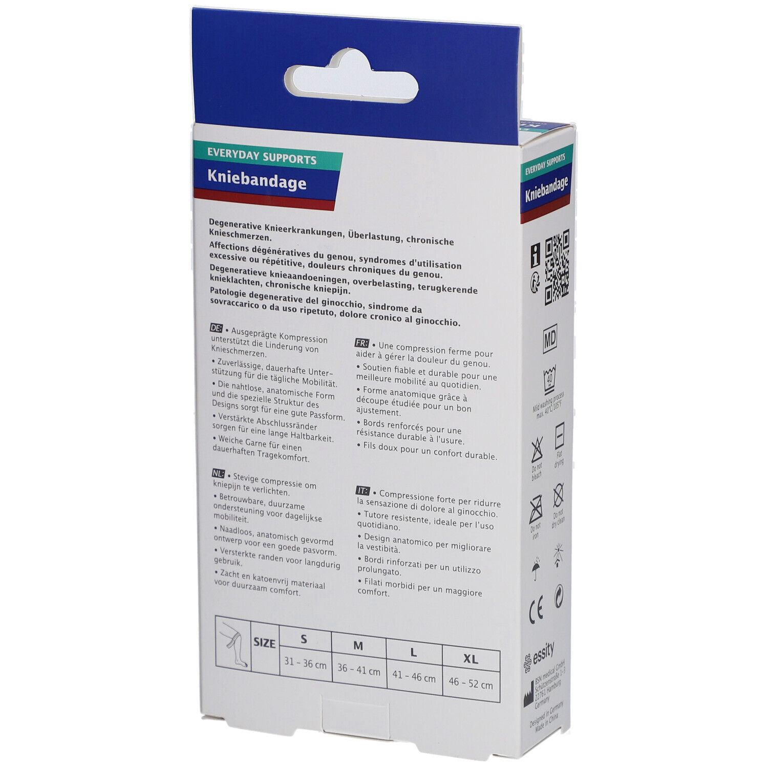 Actimove® Everyday Kniestütze, S, geschlossenes Kugelgelenk