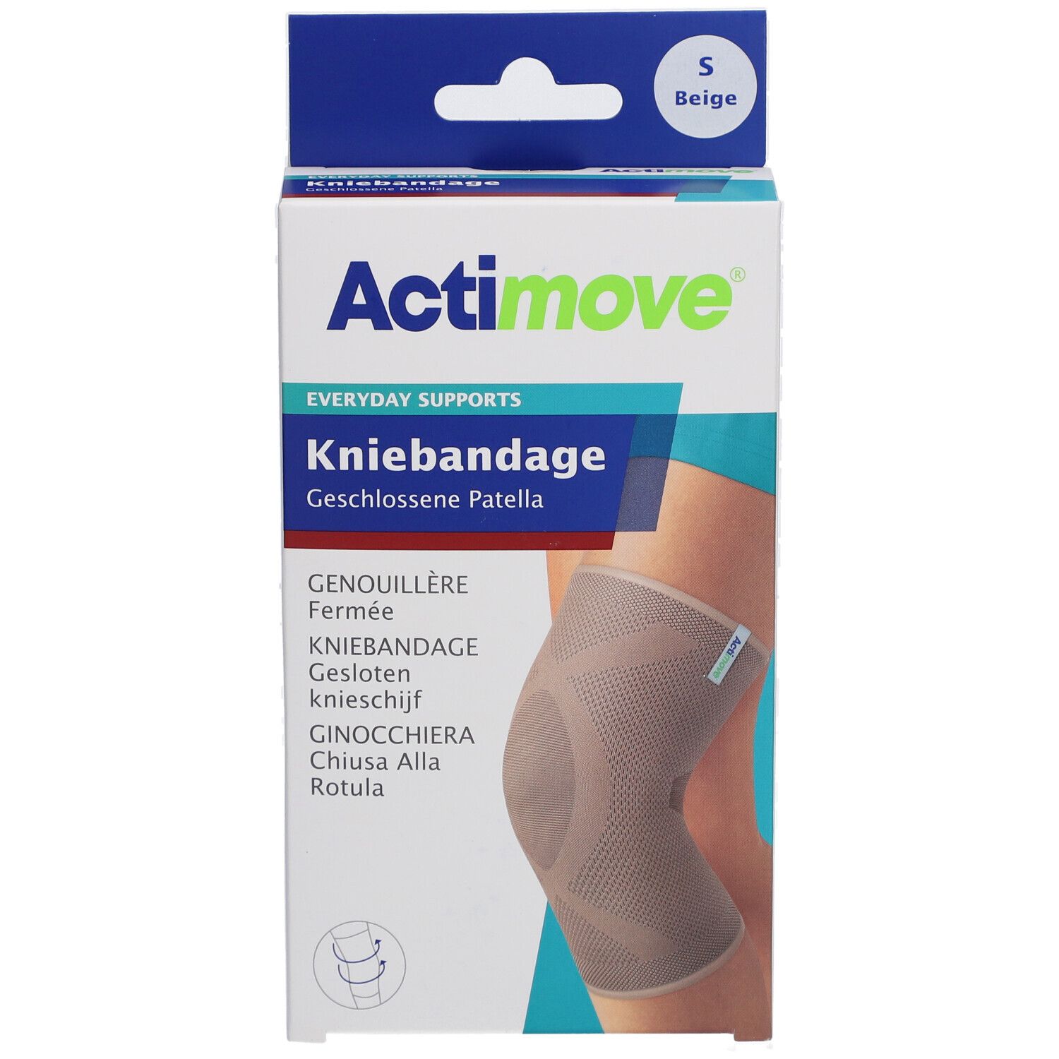 Actimove® Everyday Kniestütze, S, geschlossenes Kugelgelenk