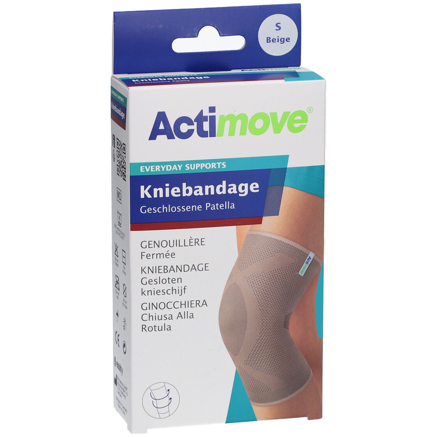 Actimove® Everyday Kniestütze, S, geschlossenes Kugelgelenk