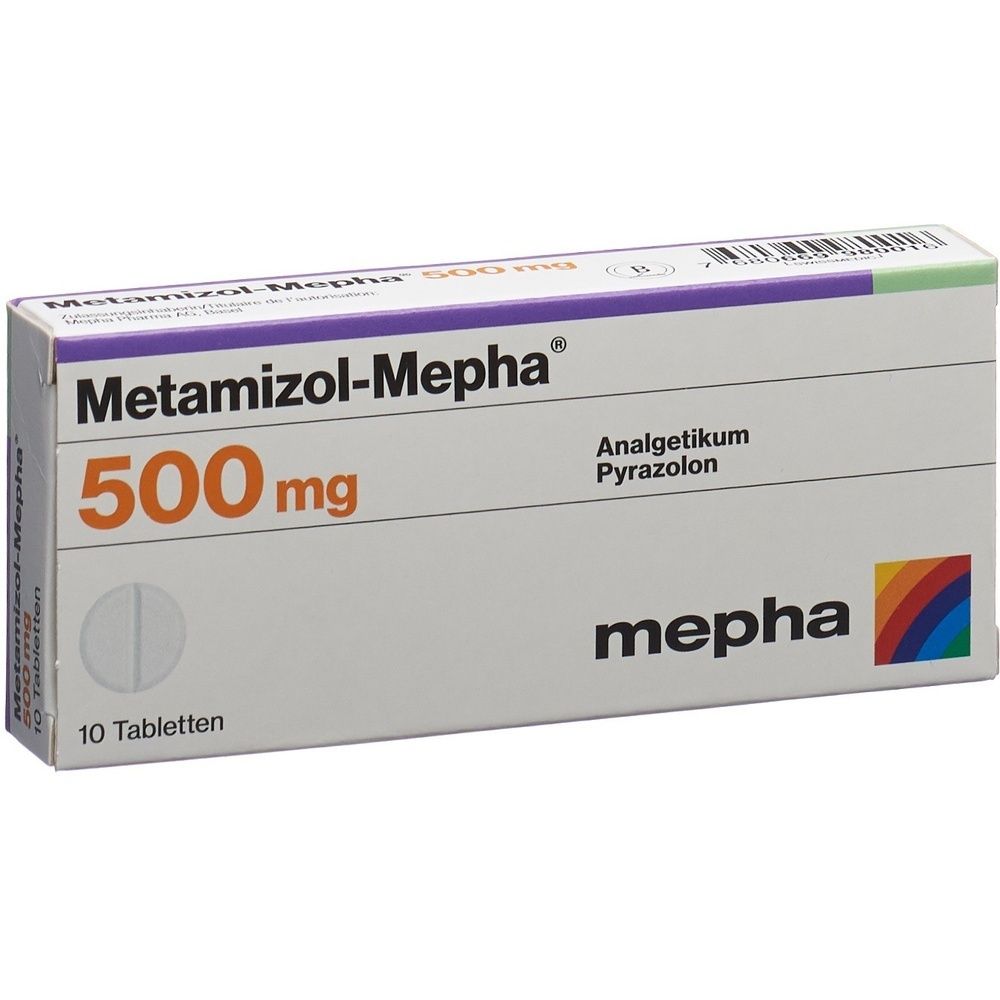 METAMIZOL Mepha Tabl 500 mg SDO