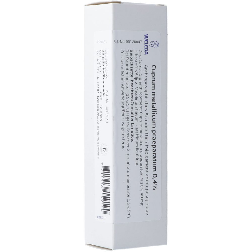 WELEDA Cuprum metallicum praep Salbe 0.4 % Tb 23 g