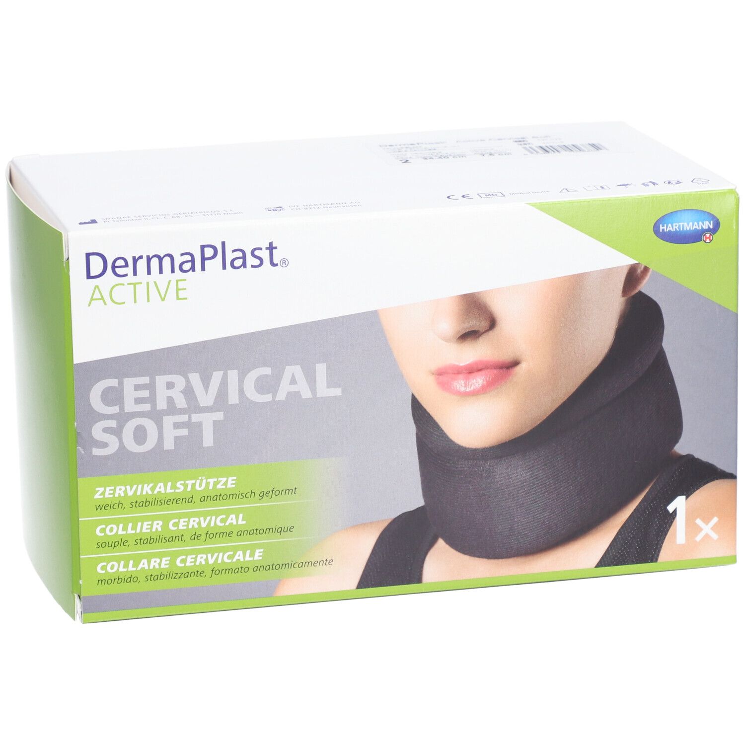 HARTMANN Dermaplast Active Cervical niedrig hoch Collier cervical taille 2 34-40 cm