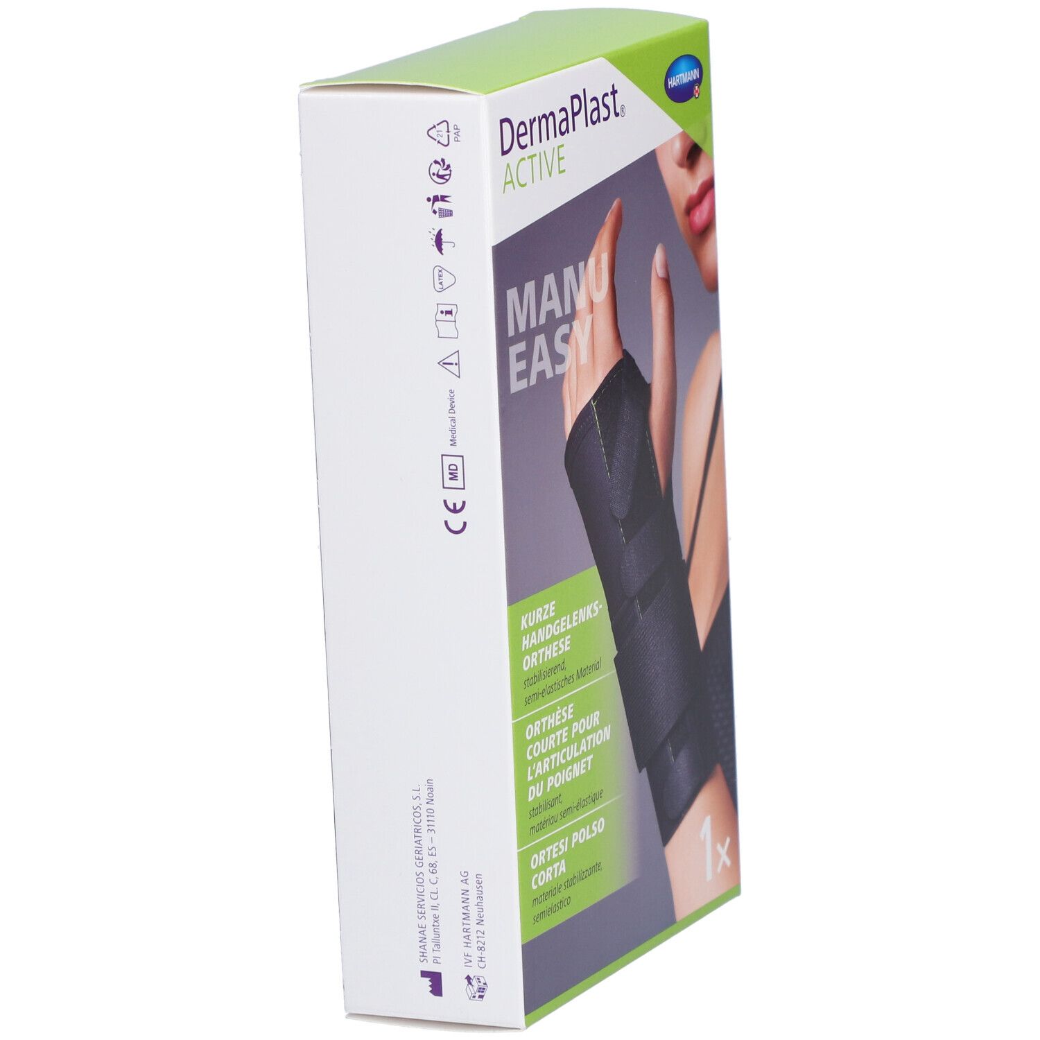 HARTMANN Dermaplast® Active Manu easy 1 Court droit