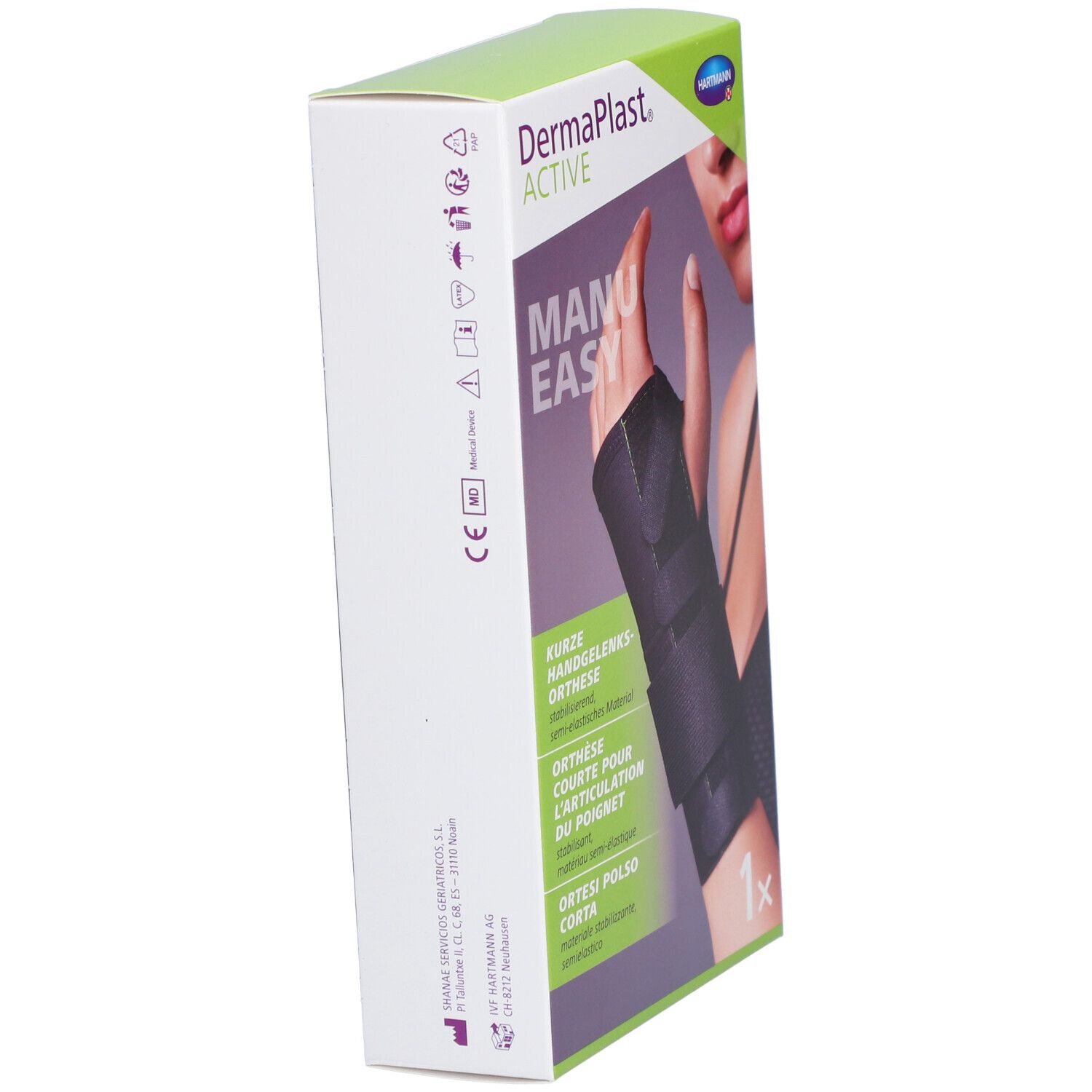 HARTMANN Dermaplast® Active Manu easy 2 Court Droit