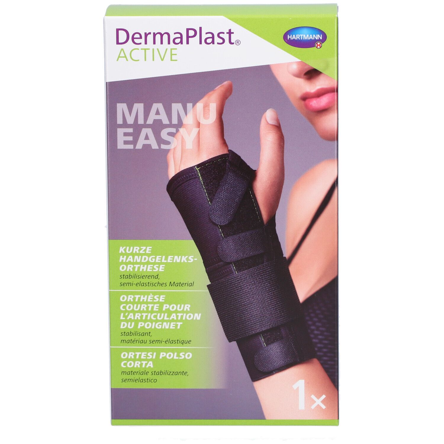HARTMANN Dermaplast® Active Manu easy 2 Court Droit