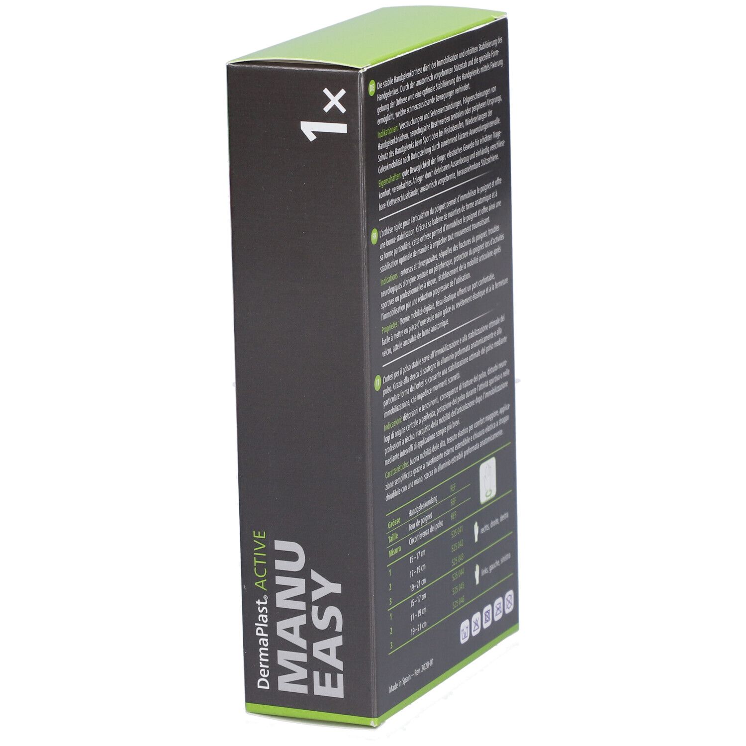 HARTMANN Dermaplast® Active Manu easy 3 Court droit
