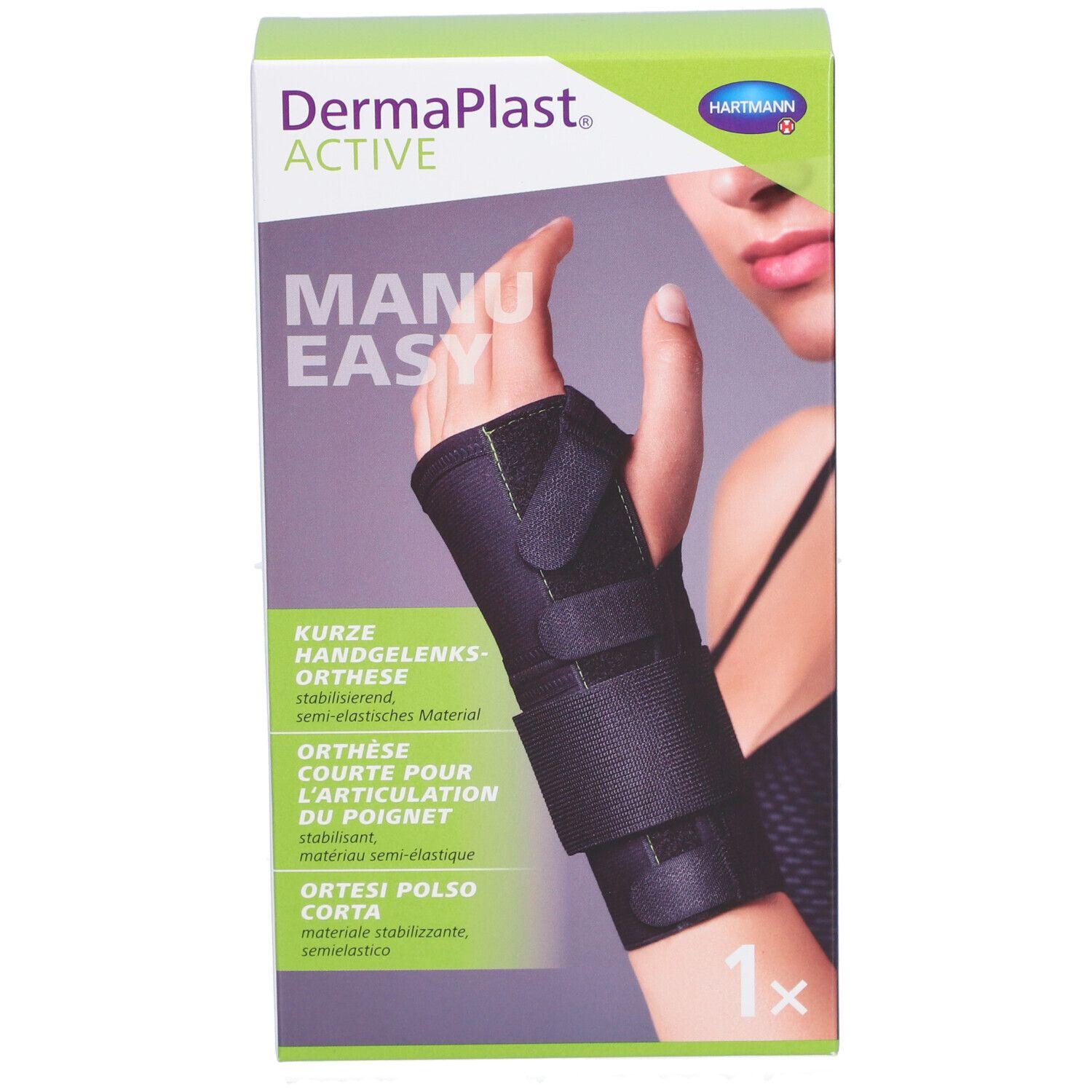 HARTMANN Dermaplast® Active Manu easy 3 Court droit