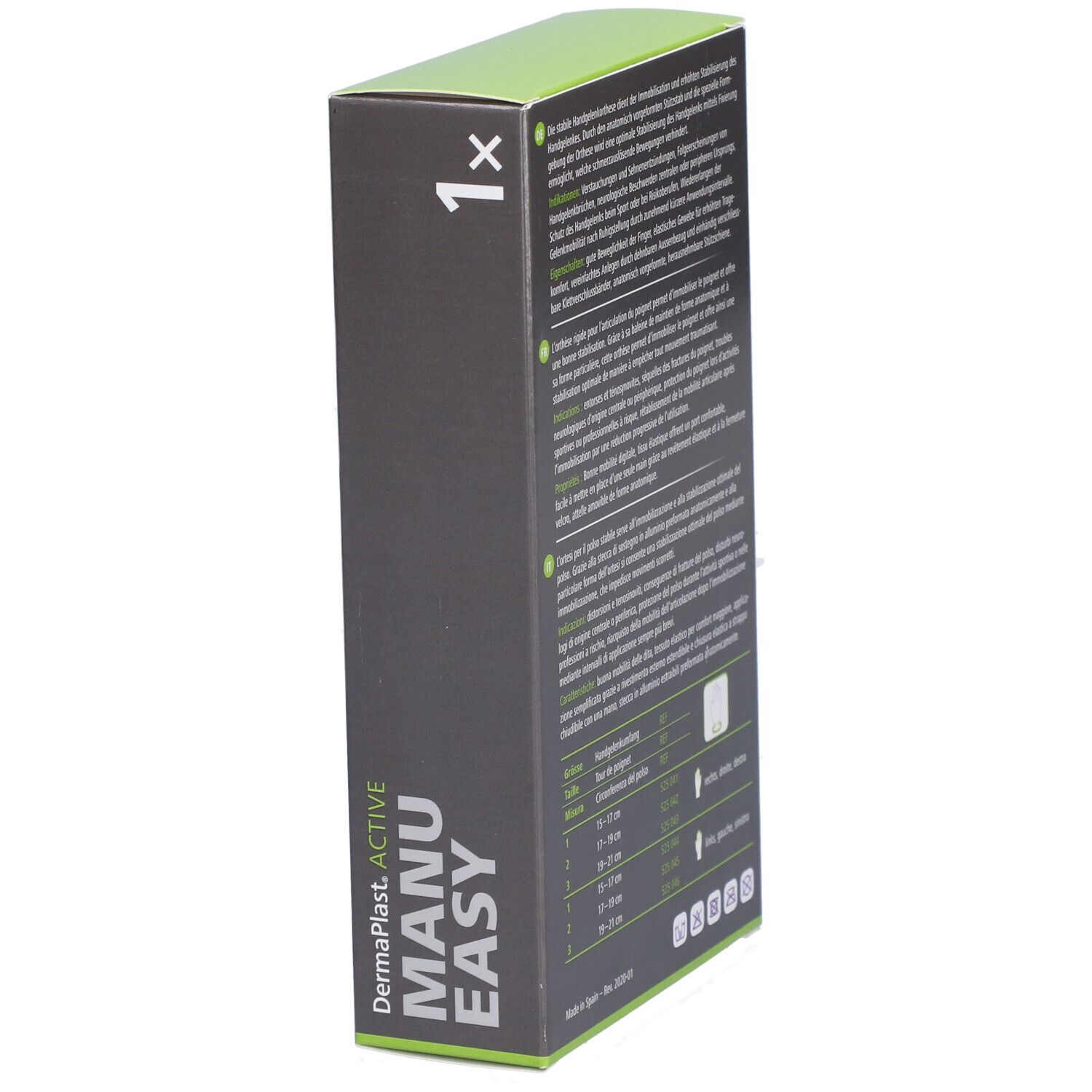 HARTMANN Dermaplast® Active Manu easy 1 Court gauche