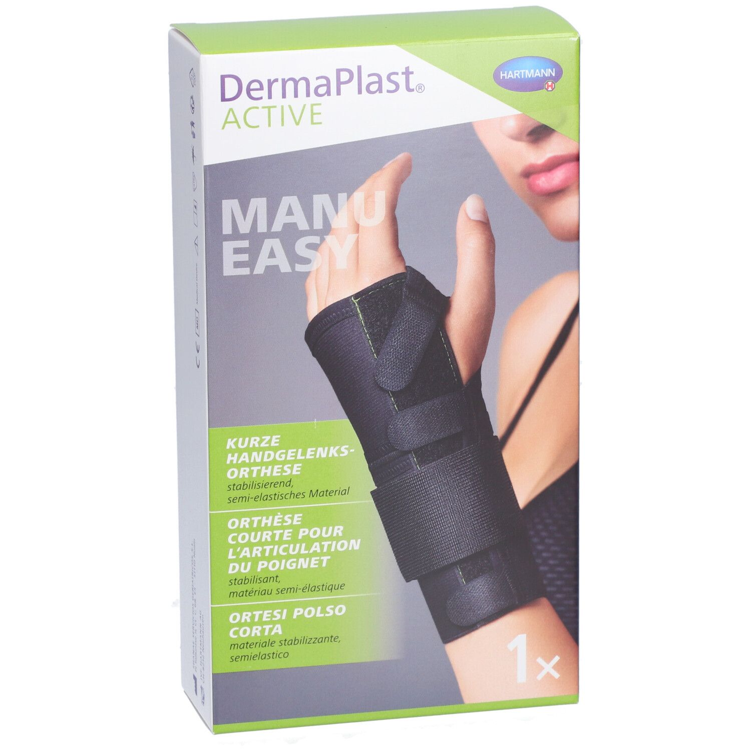 HARTMANN Dermaplast® Active Manu easy 1 Court gauche