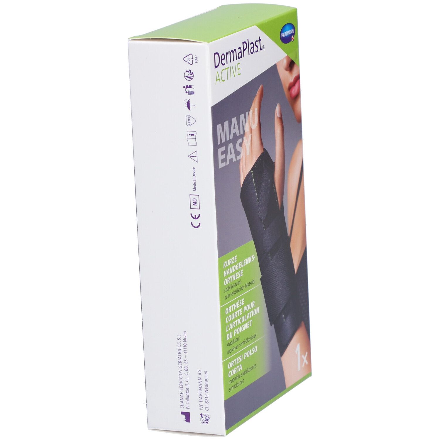 HARTMANN Dermaplast® Active Manu easy 2 Court gauche