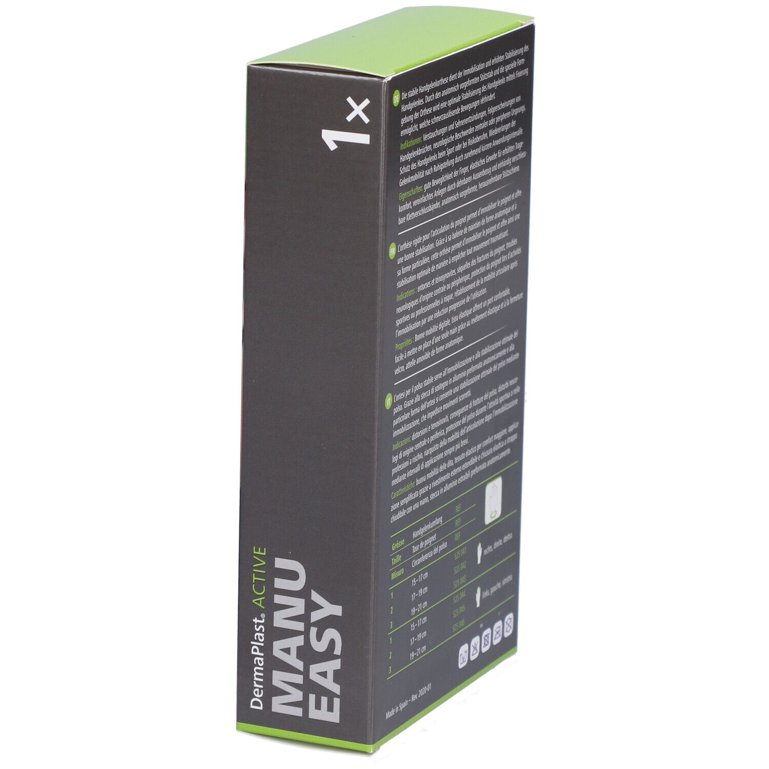HARTMANN Dermaplast® Active Manu easy 2 Court gauche
