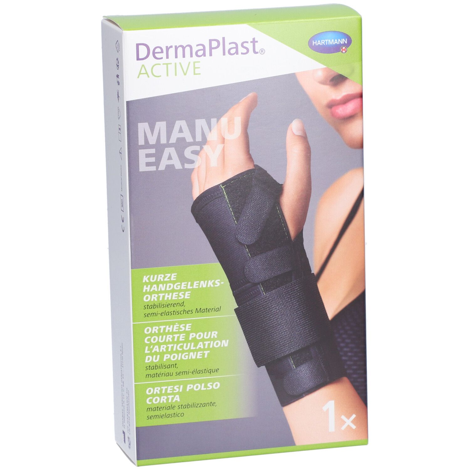 HARTMANN Dermaplast® Active Manu easy 2 Court gauche
