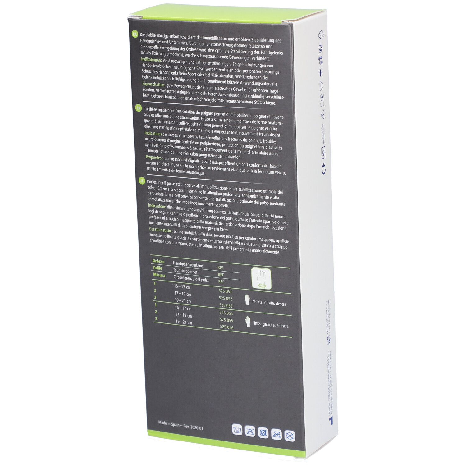 HARTMANN Dermaplast® Active Manu easy 1 Long droit