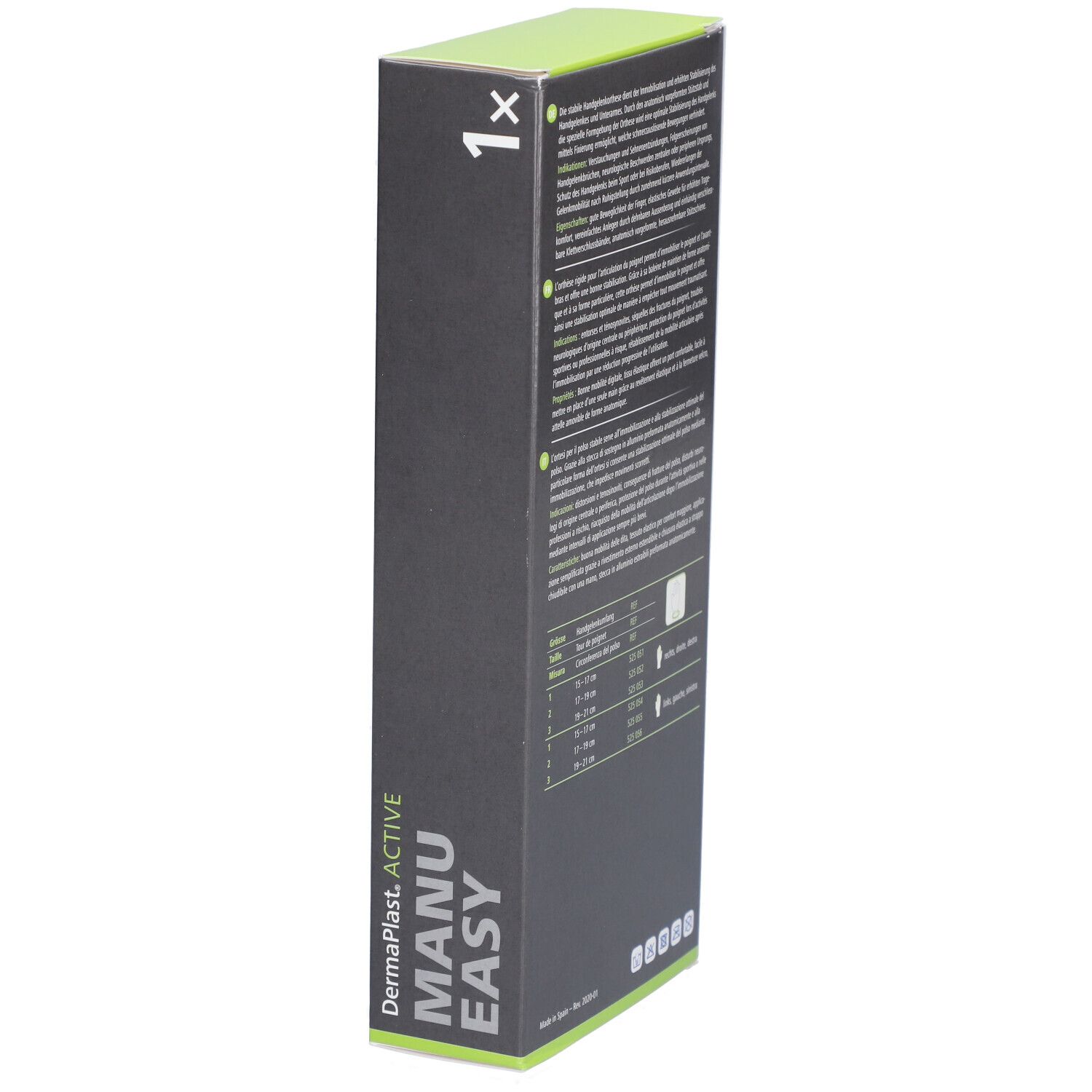 HARTMANN Dermaplast® Active Manu easy 1 Long droit