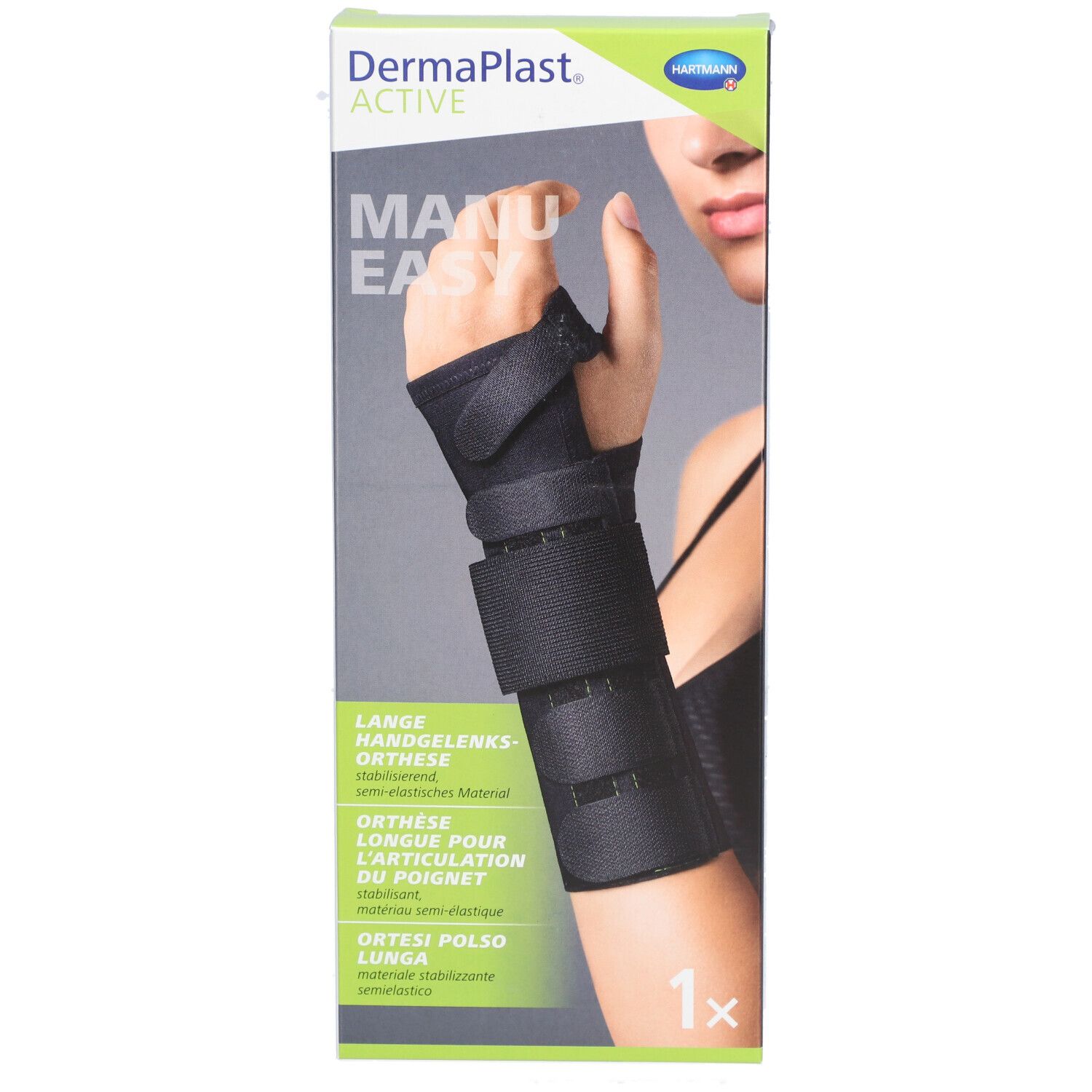 HARTMANN Dermaplast® Active Manu easy 1 Long droit