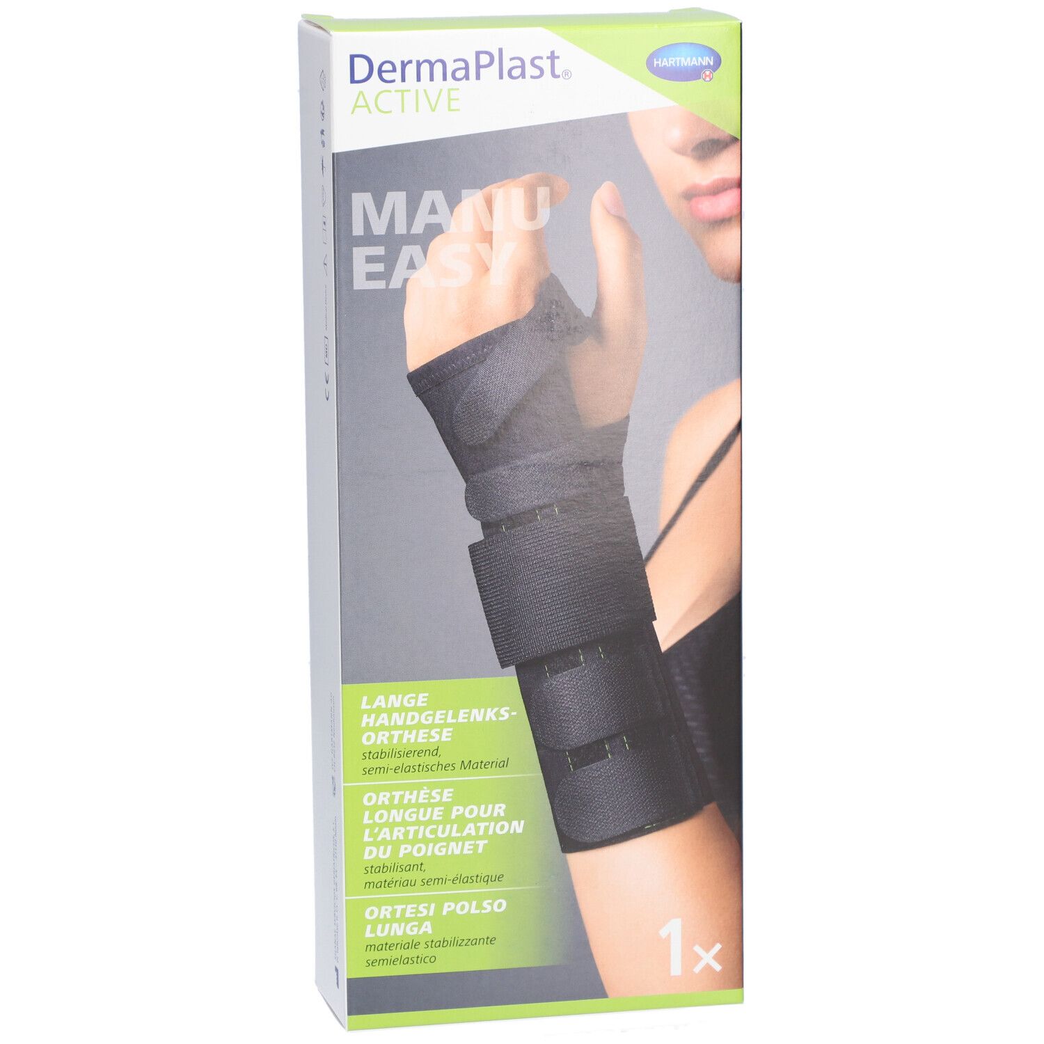 HARTMANN Dermaplast® Active Manu easy 1 Long droit
