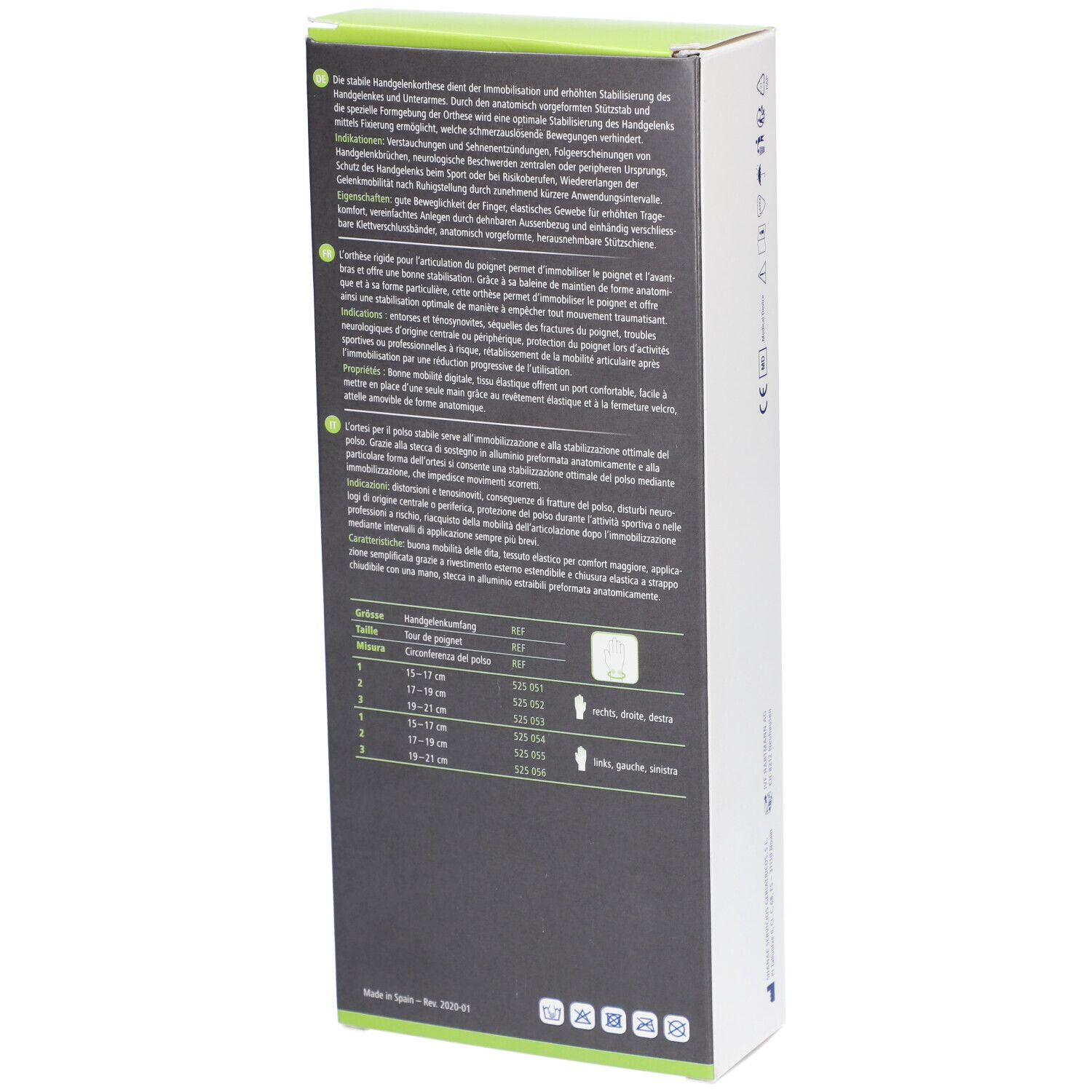 HARTMANN Dermaplast® Active Manu easy 2 Long droit