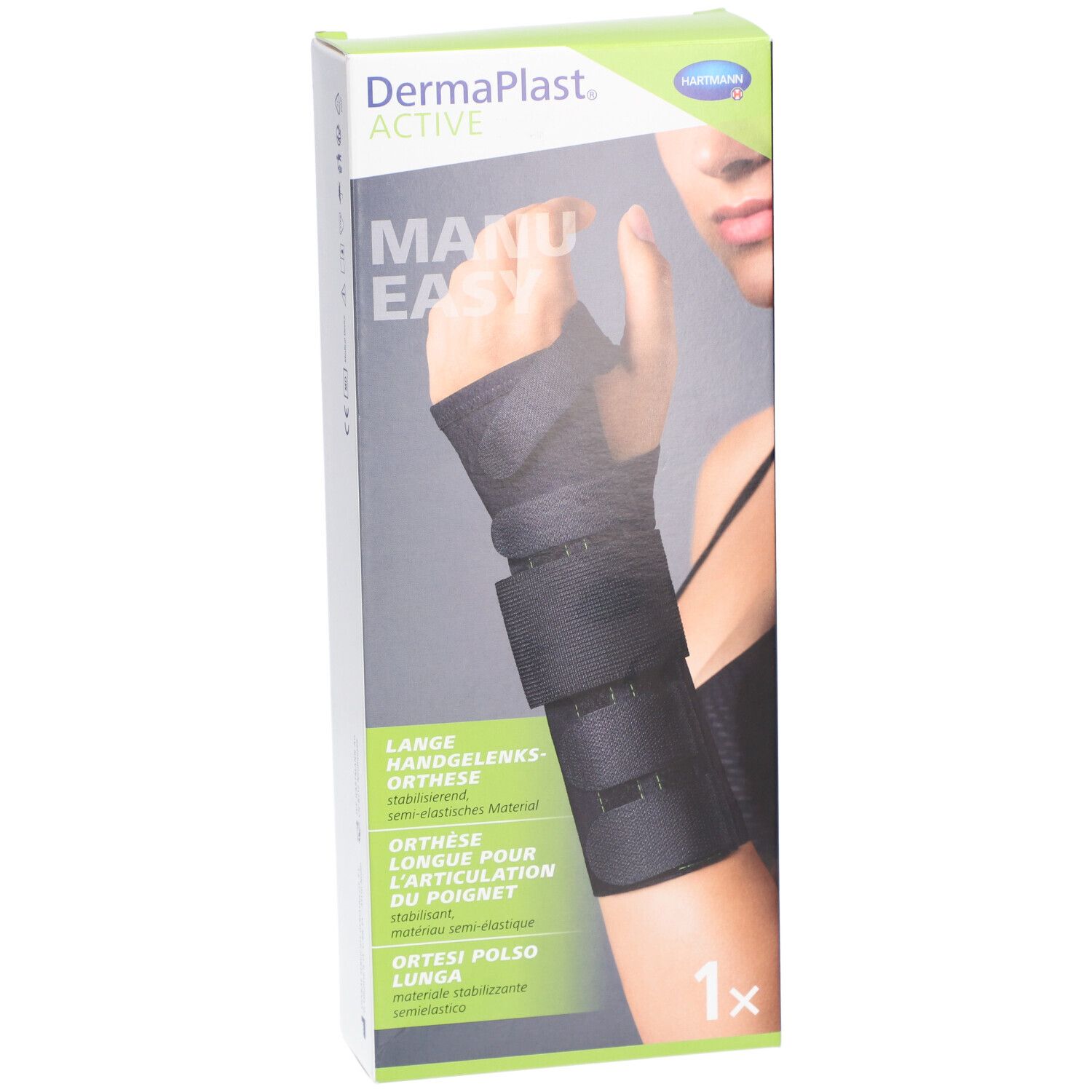 HARTMANN Dermaplast® Active Manu easy 2 Long droit