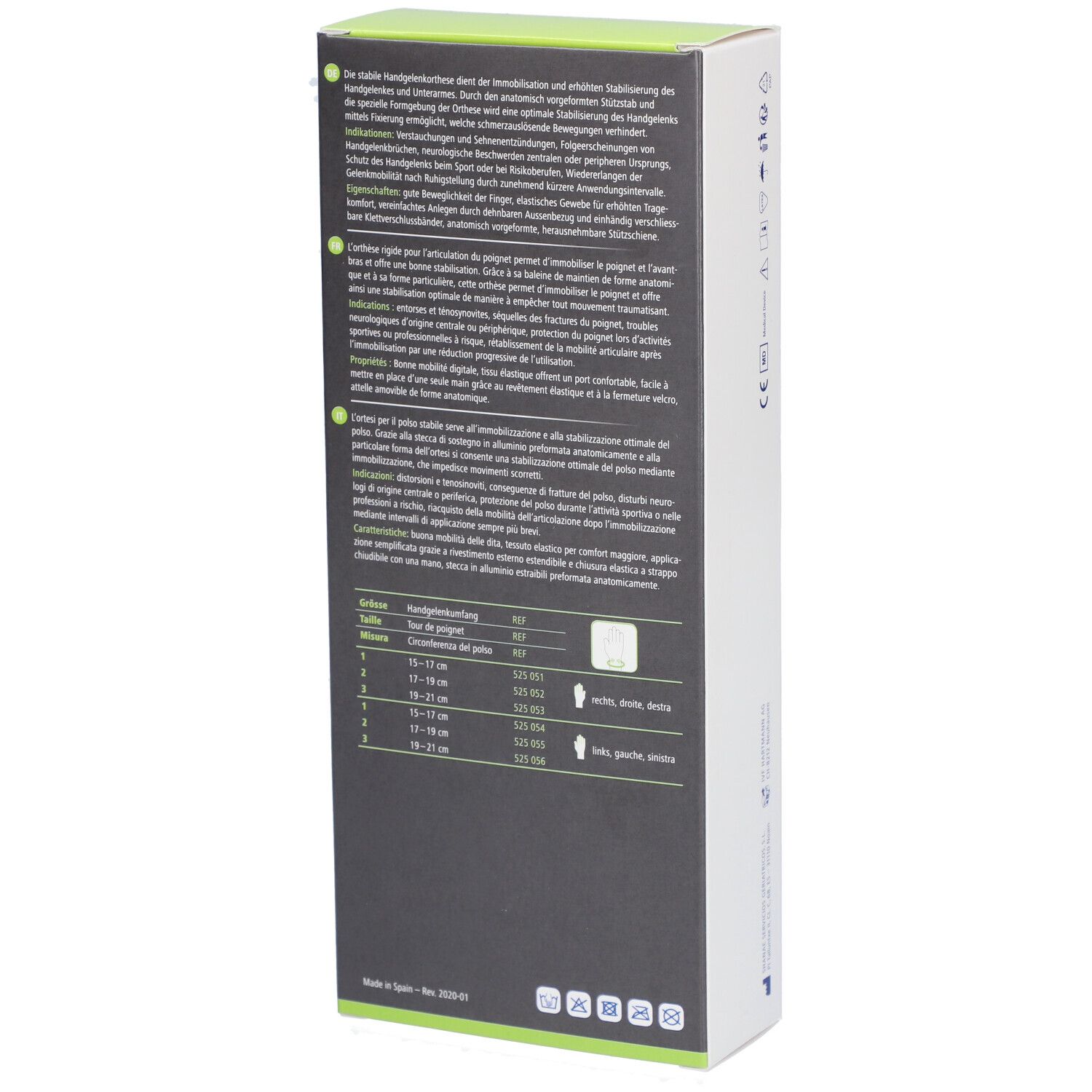 HARTMANN Dermaplast® Active Manu easy 1 Long gauche