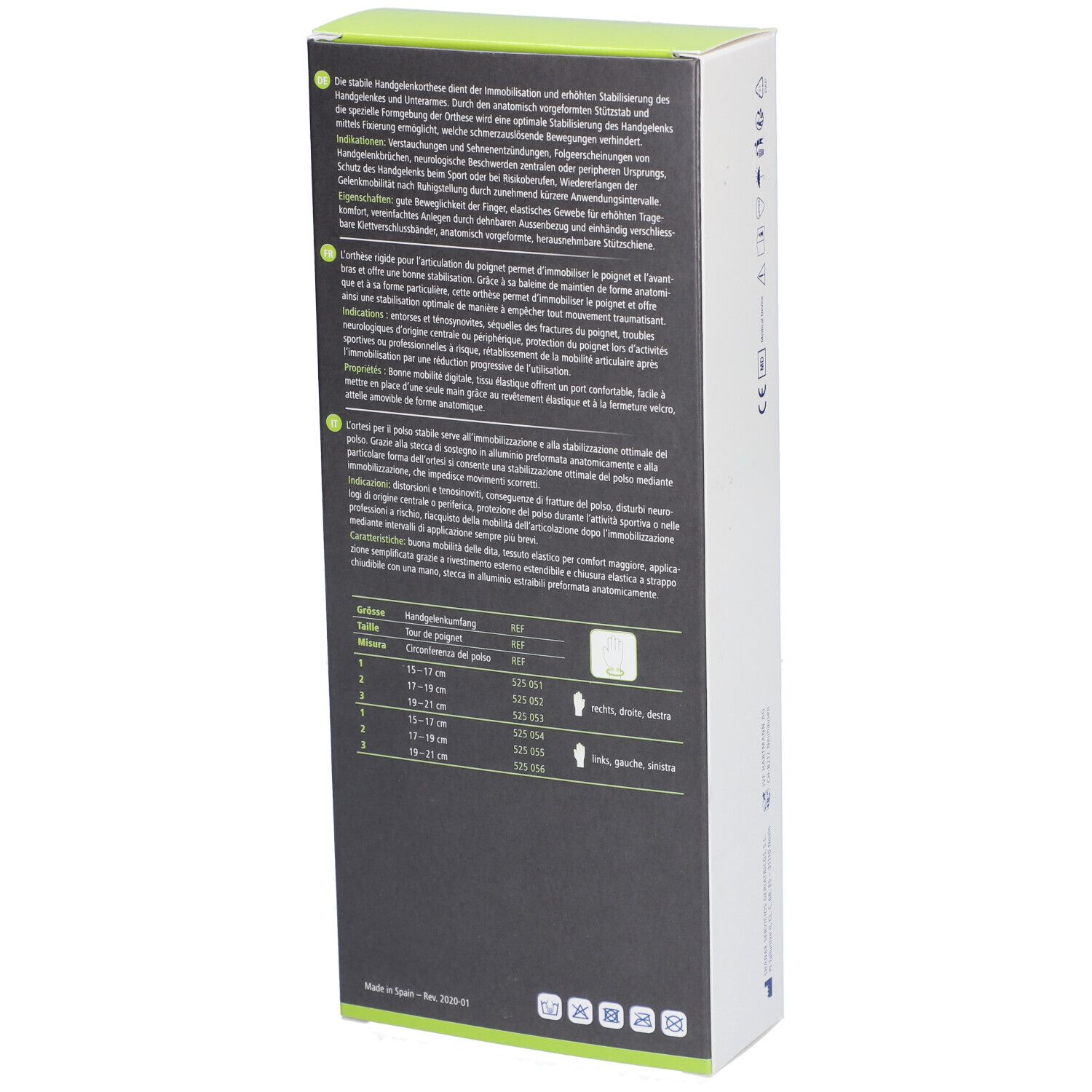 HARTMANN Dermaplast® Active Manu easy 2 Long gauche