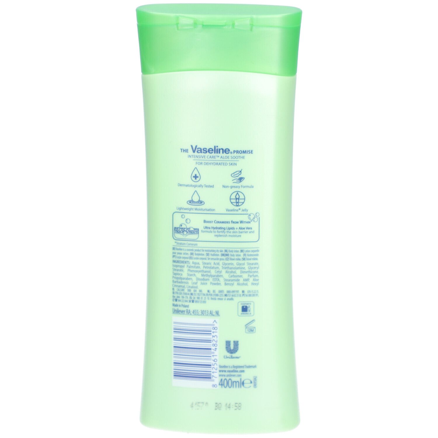 Vaseline® Intensive Care Aloe Soothe Bodylotion bei trockener und gereizter Haut