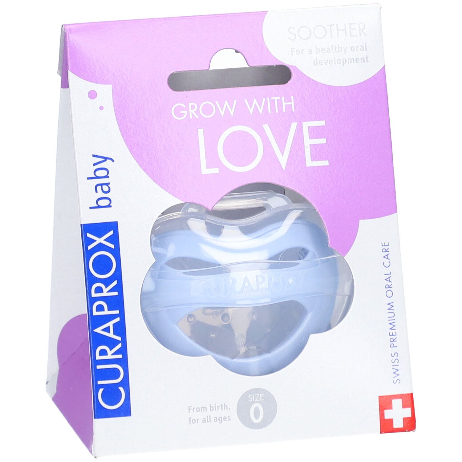 Curaprox Tétine Pour Bébé Gr0 Bleu Clair Single