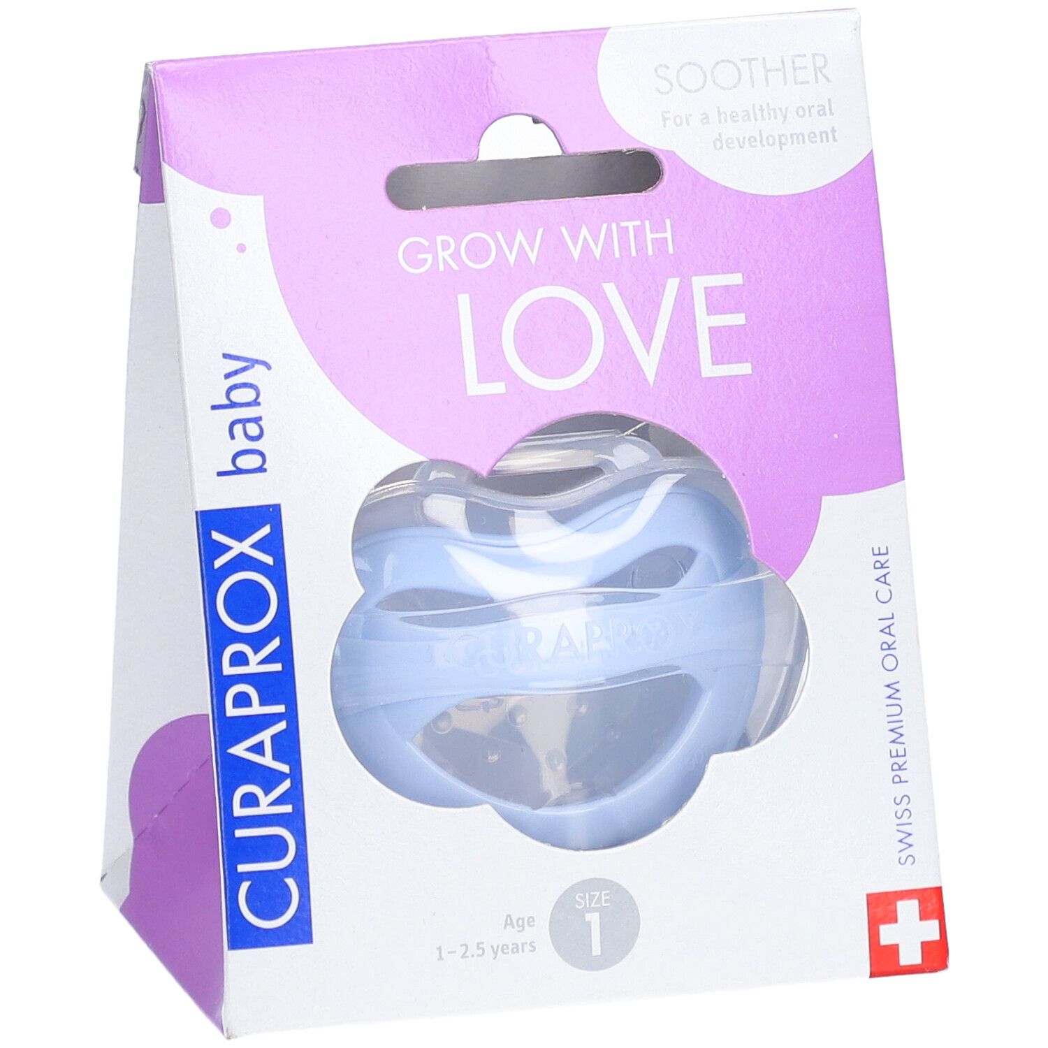 CURAPROX baby tétine Gr 1 bleu clair single