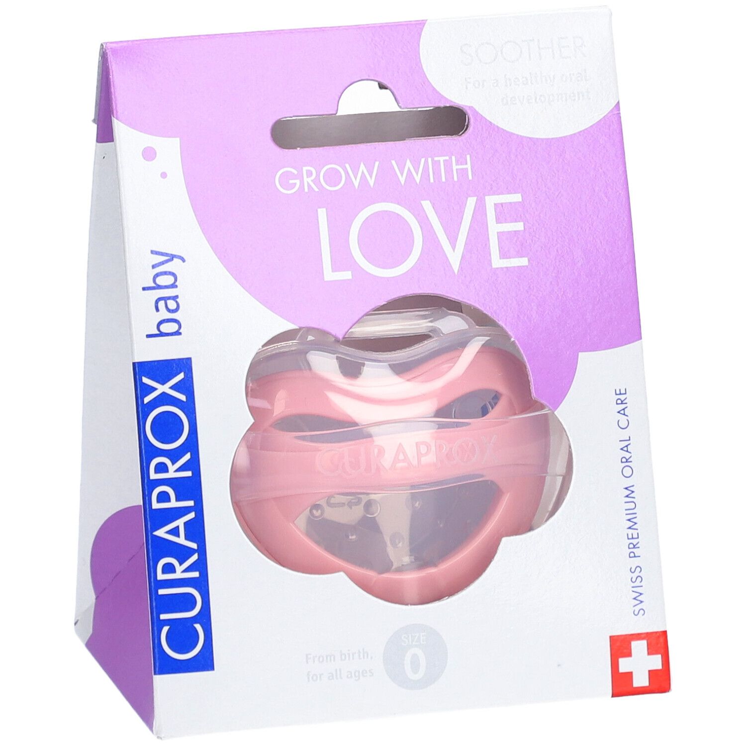 CURAPROX baby sucette Gr 0 rose simple