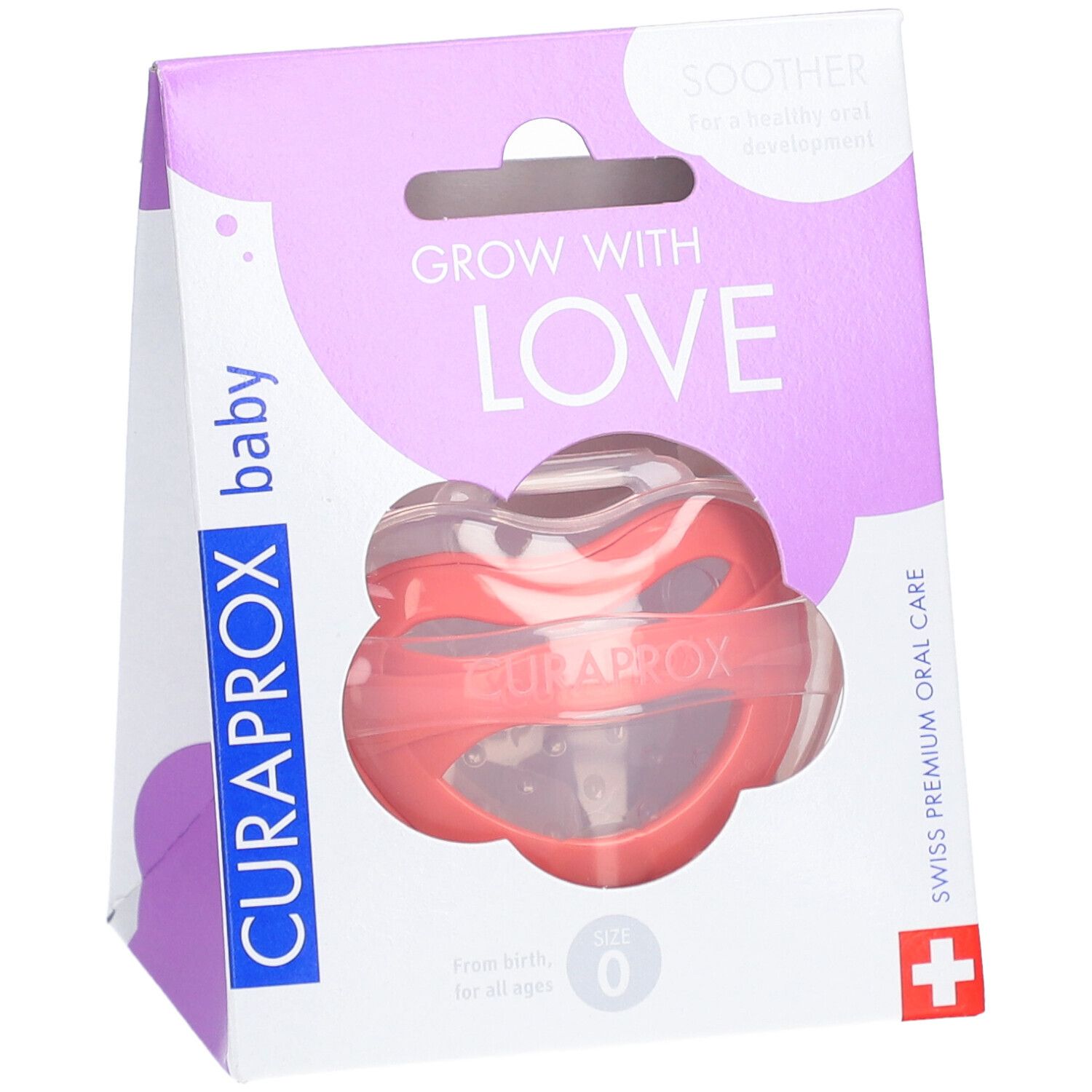 CURAPROX baby sucette Gr 0 coral single