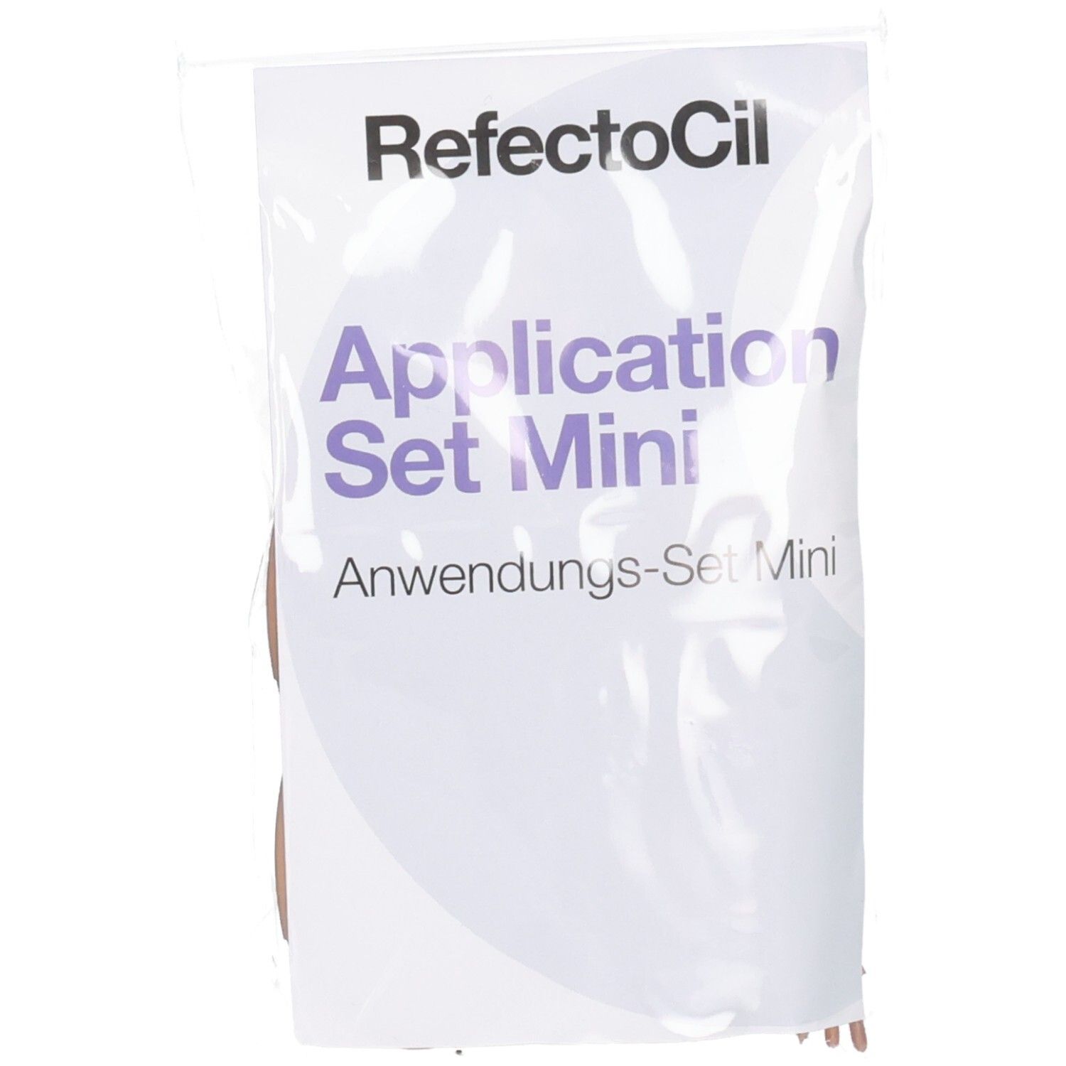 Verpackung des RefectoCil Anwendungs-Set Mini mit Produktnamen.