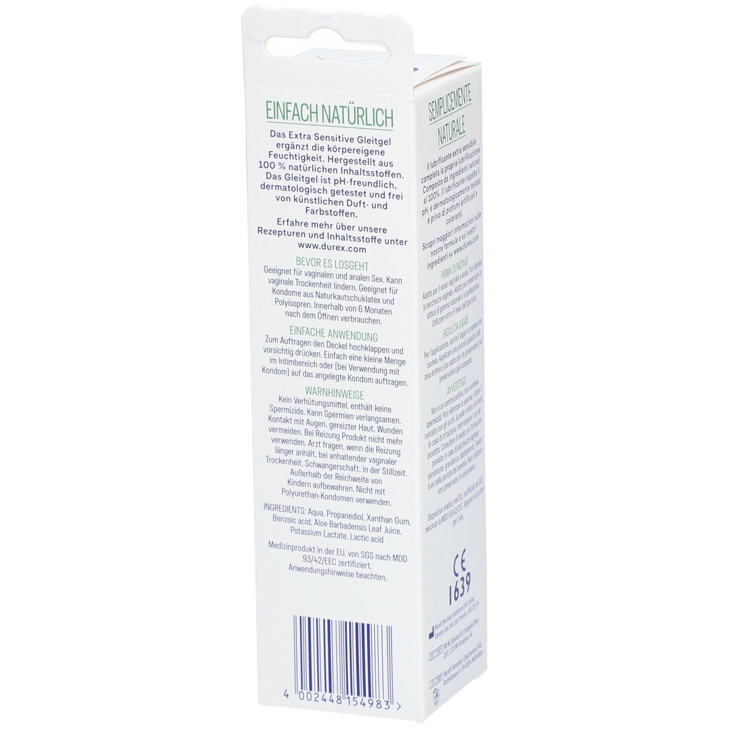 durex® Naturals Extra Sensitiv Gleitgel