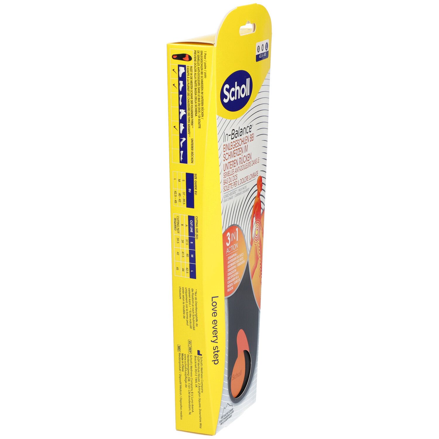 Scholl® In-Balance Einlegesohlen Gr. 42,5-45 (1 Paar)