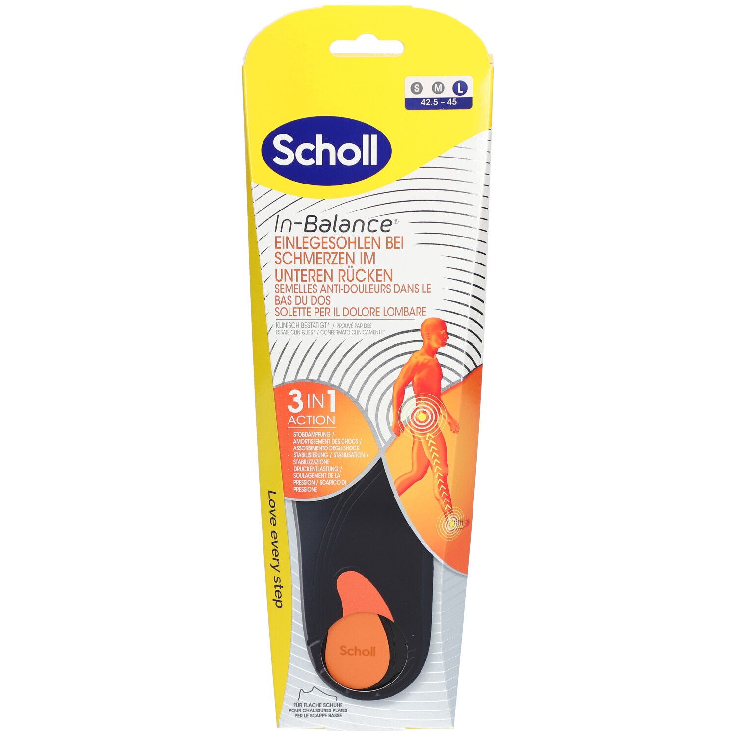 Scholl® In-Balance Einlegesohlen Gr. 42,5-45 (1 Paar)