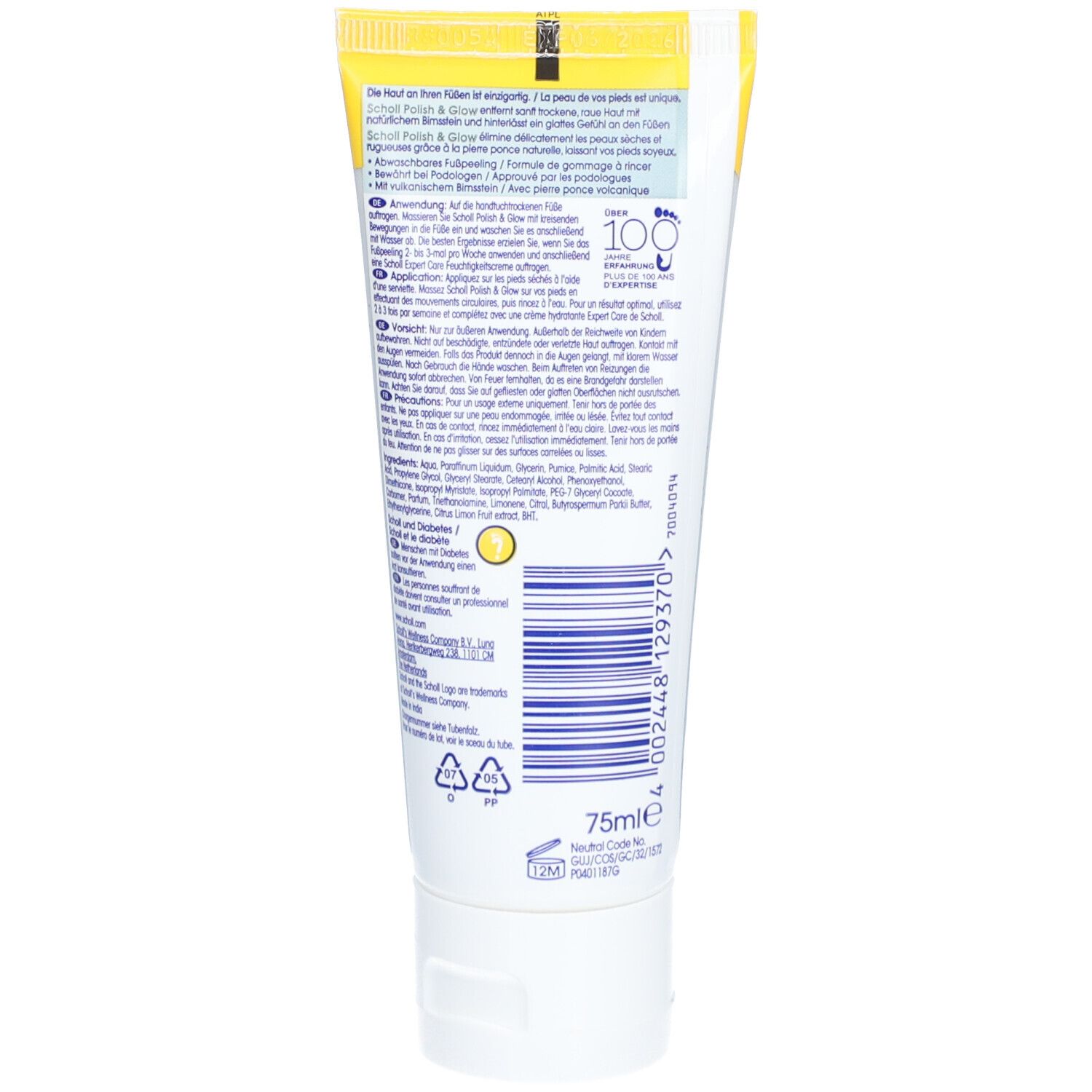 Scholl® Crème Exfoliante - Anti-callosités pour peaux sèches