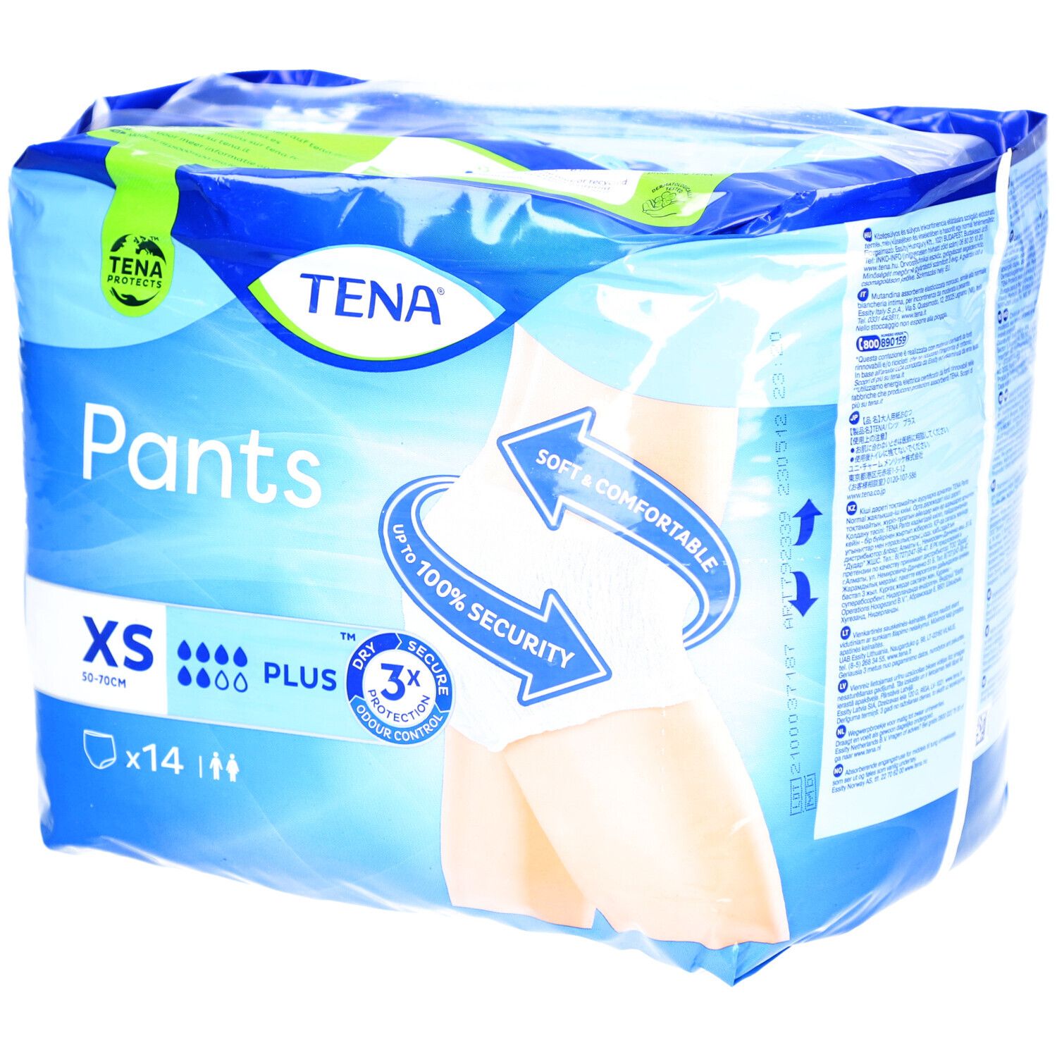 TENA Pants Plus - Saugfähige Unterwäsche Größe XS